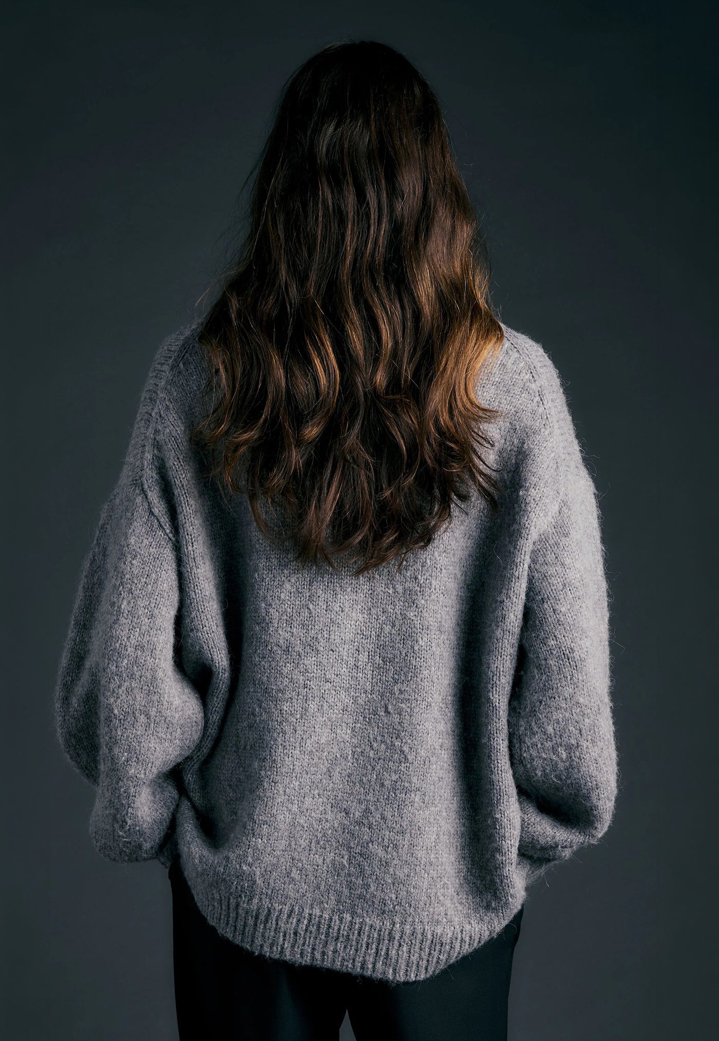 Runaway Rope Sweater - Grey Marle