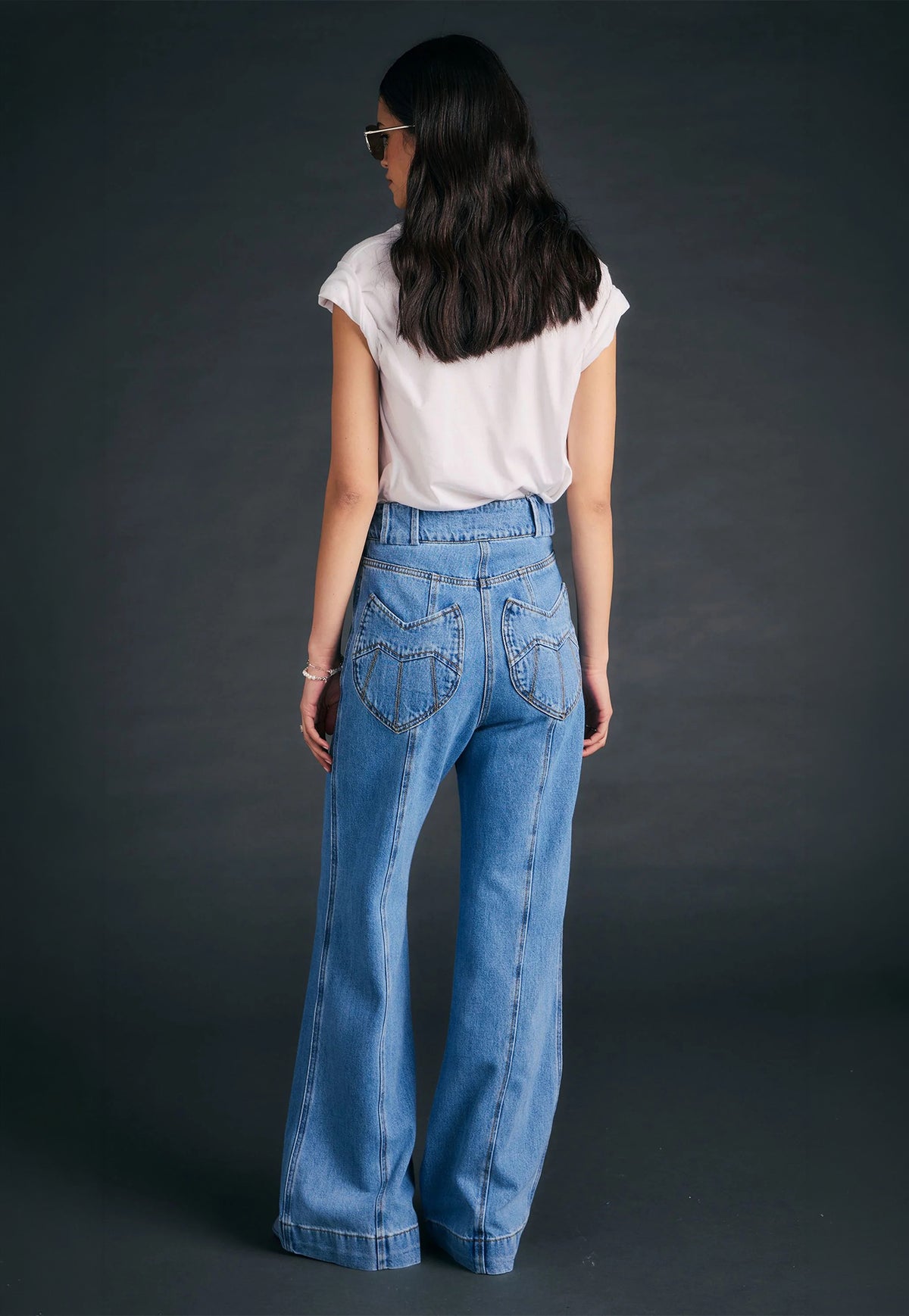 Starboard Panelled Flares - Light Blue