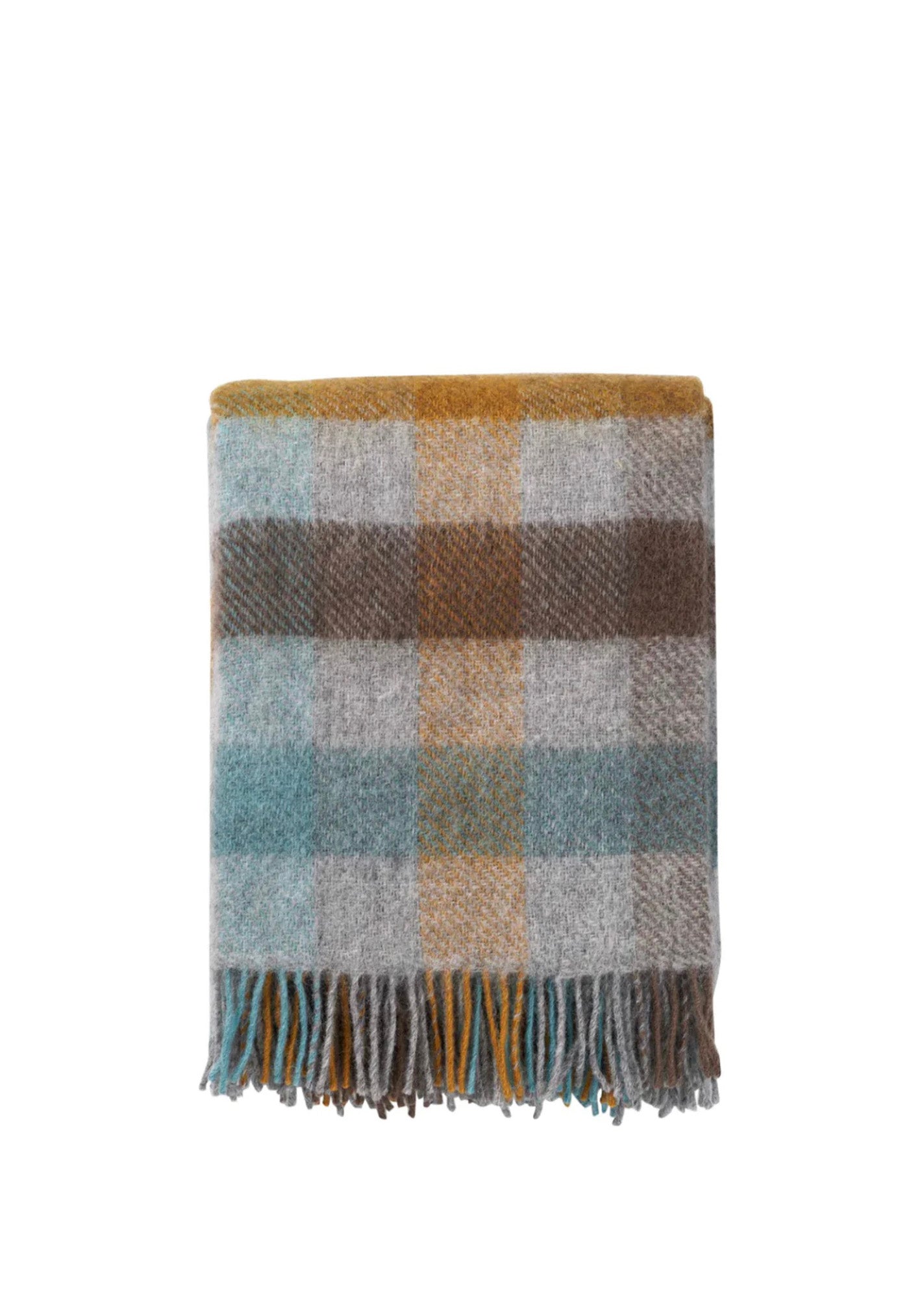Klippan Gotland Wool Throw Multi Turquoise