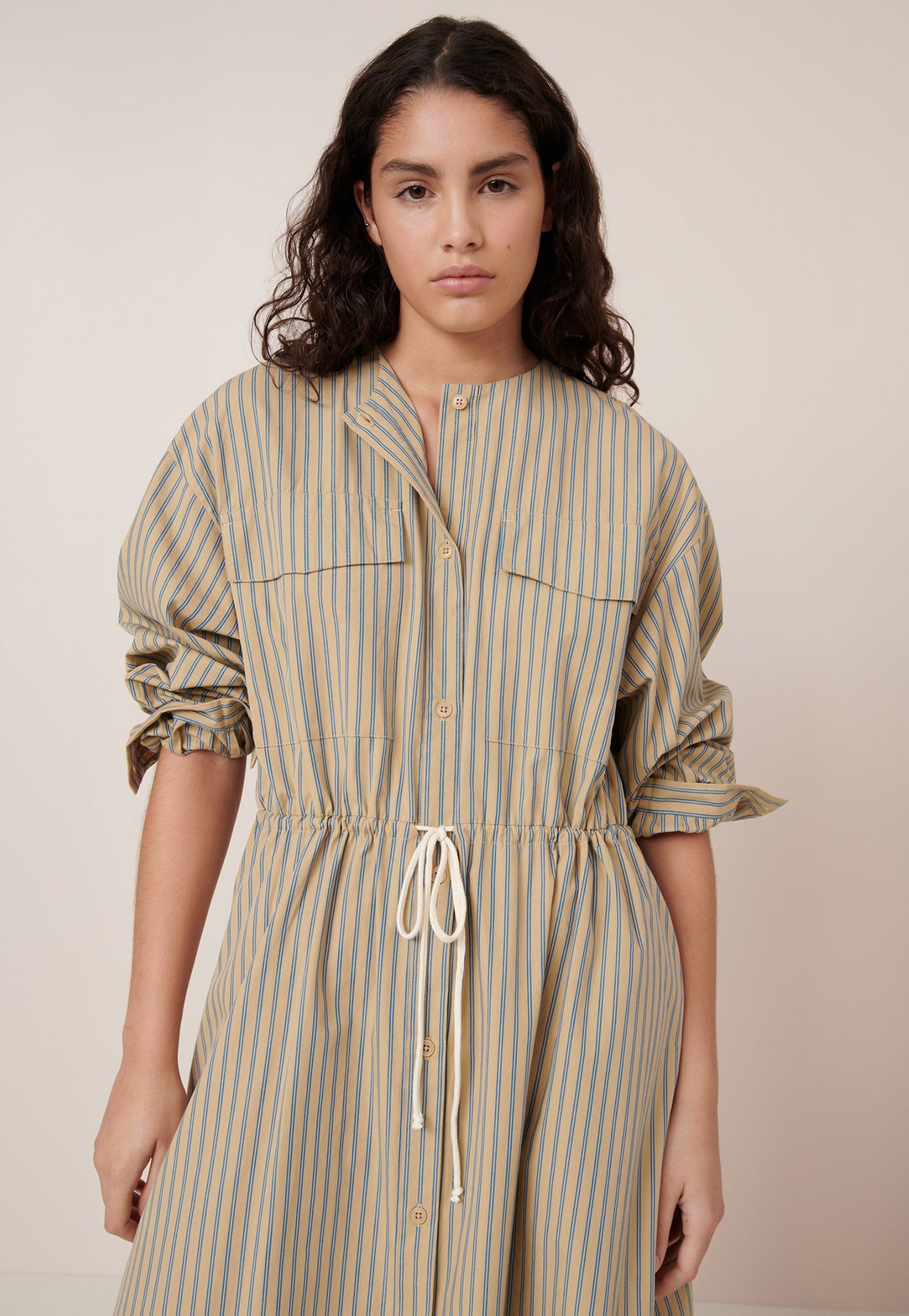 Array Dress - Double Pinstripe