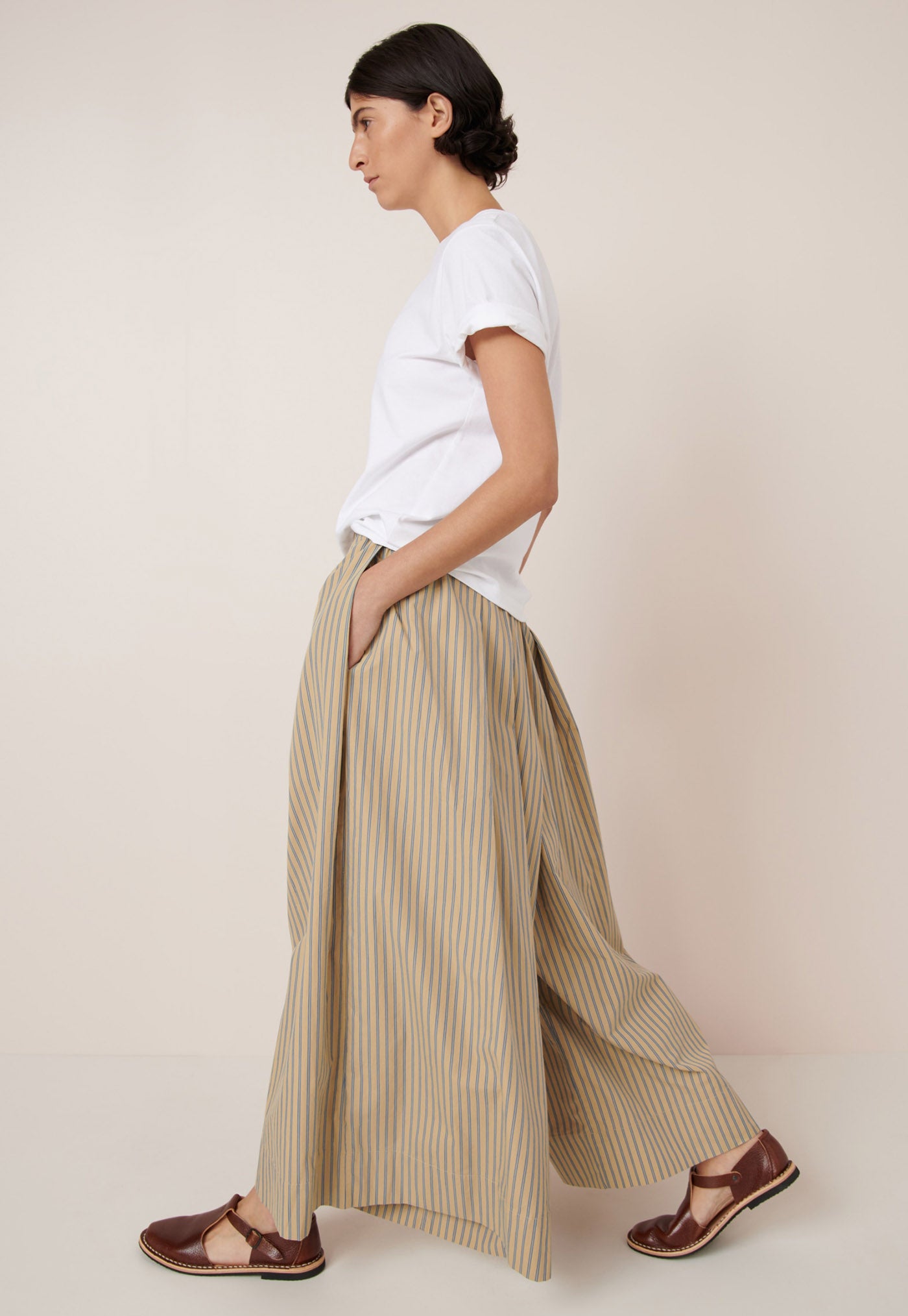 Athena Pant - Double Pinstripe