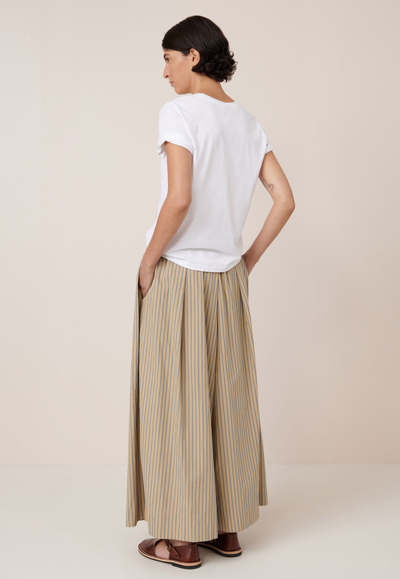 Athena Pant - Double Pinstripe