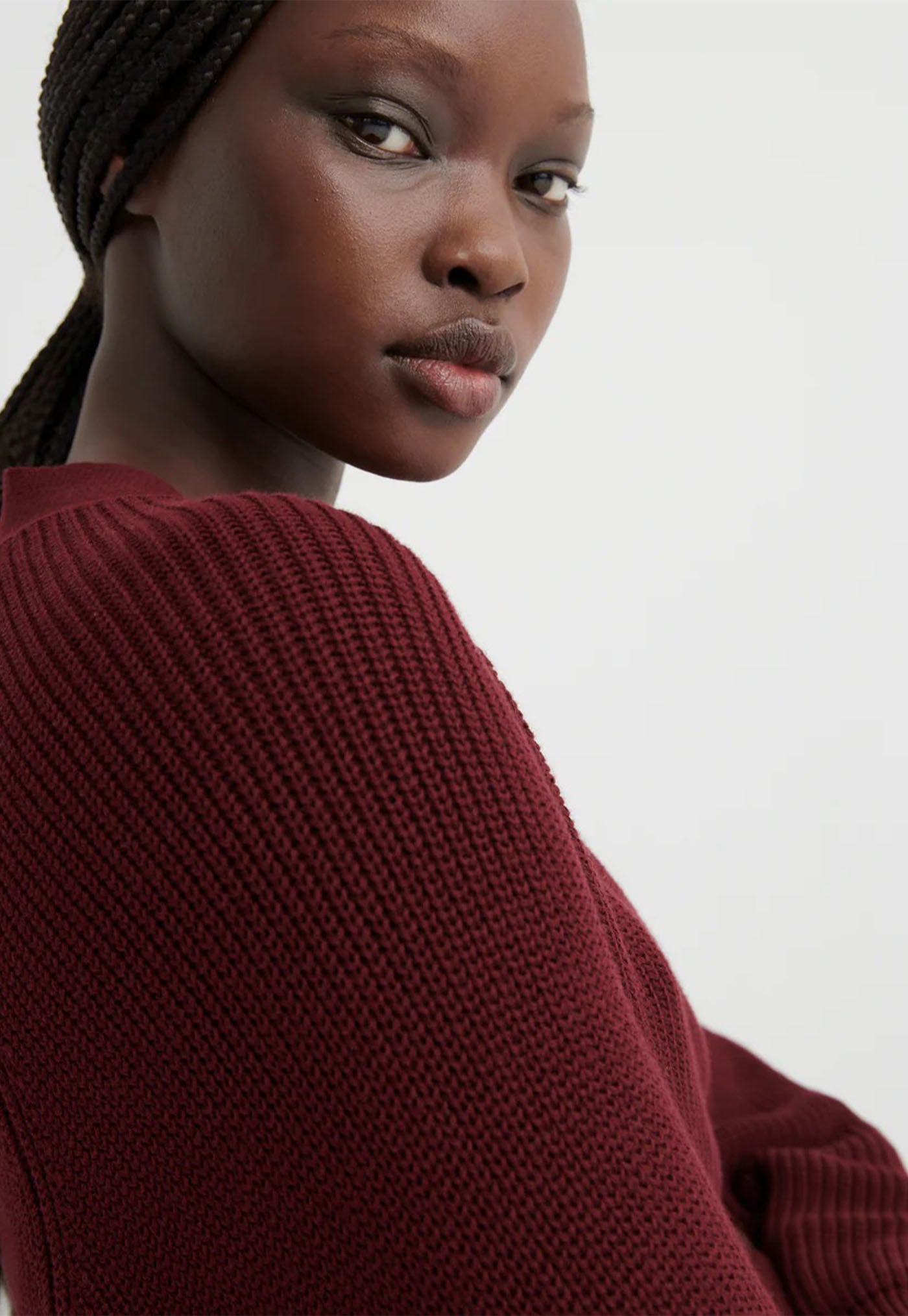 Composure Cardigan - Maroon