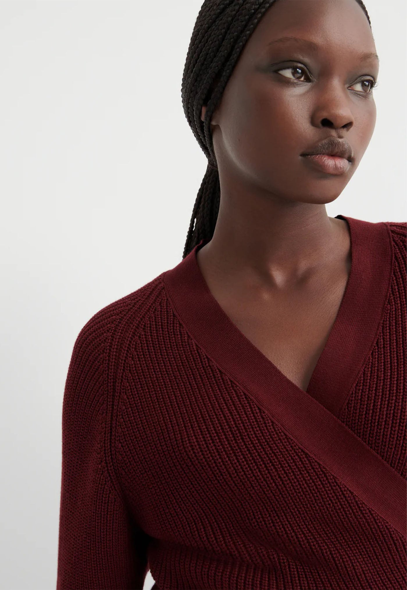 Composure Cardigan - Maroon