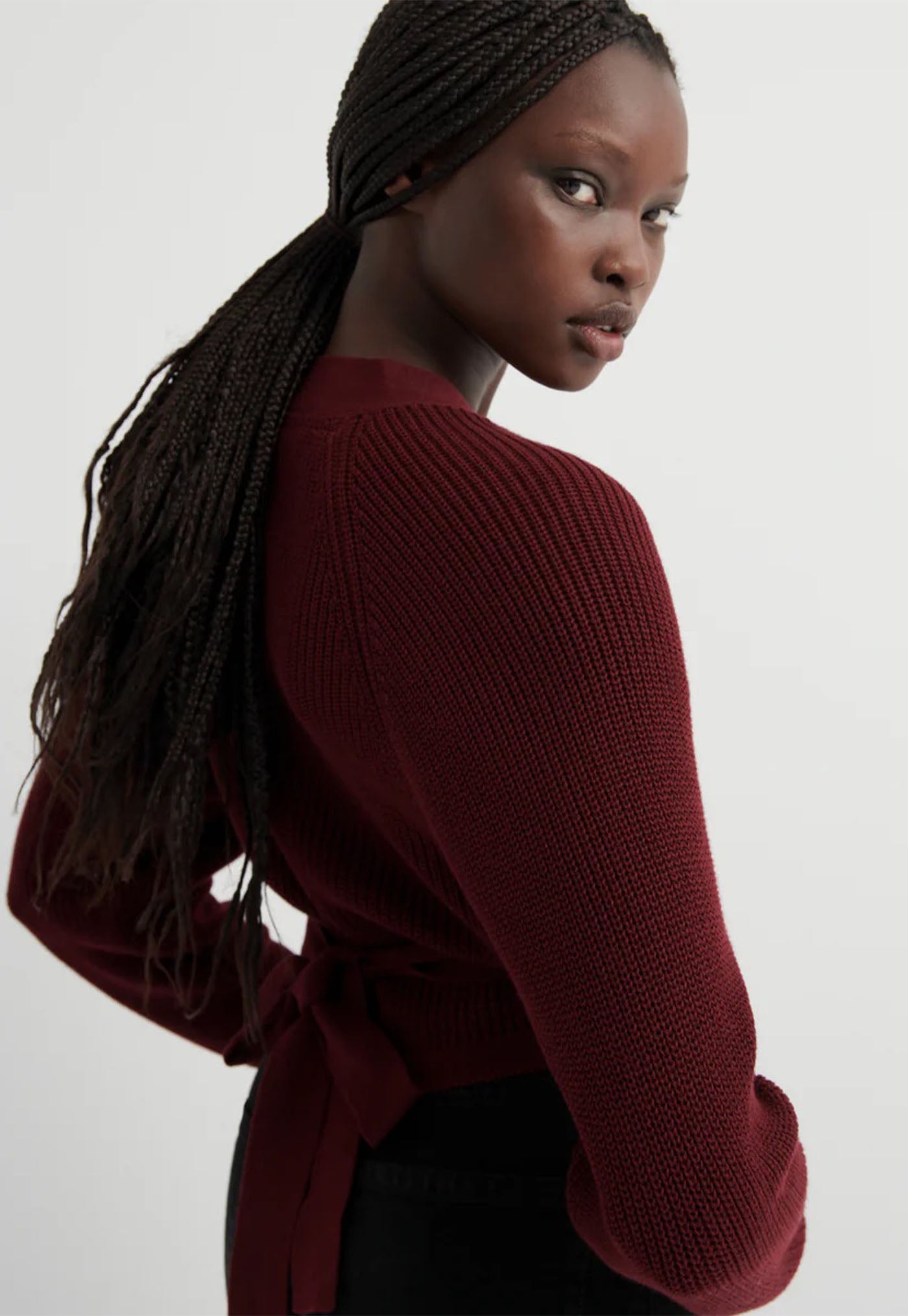 Composure Cardigan - Maroon