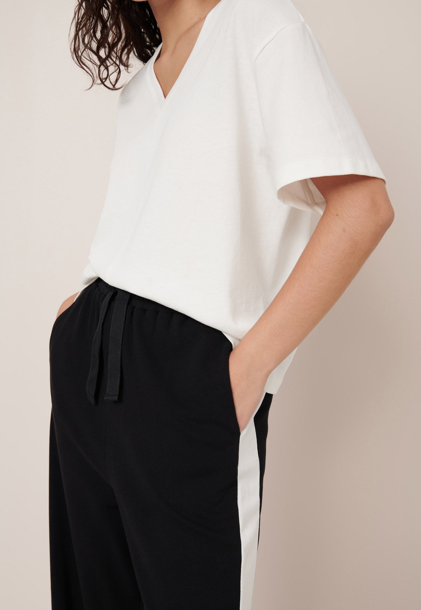 Contrast Trackpant - Black