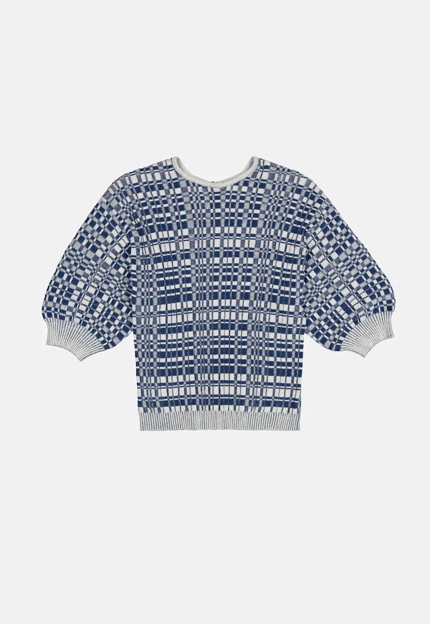 Film Top - Navy Check