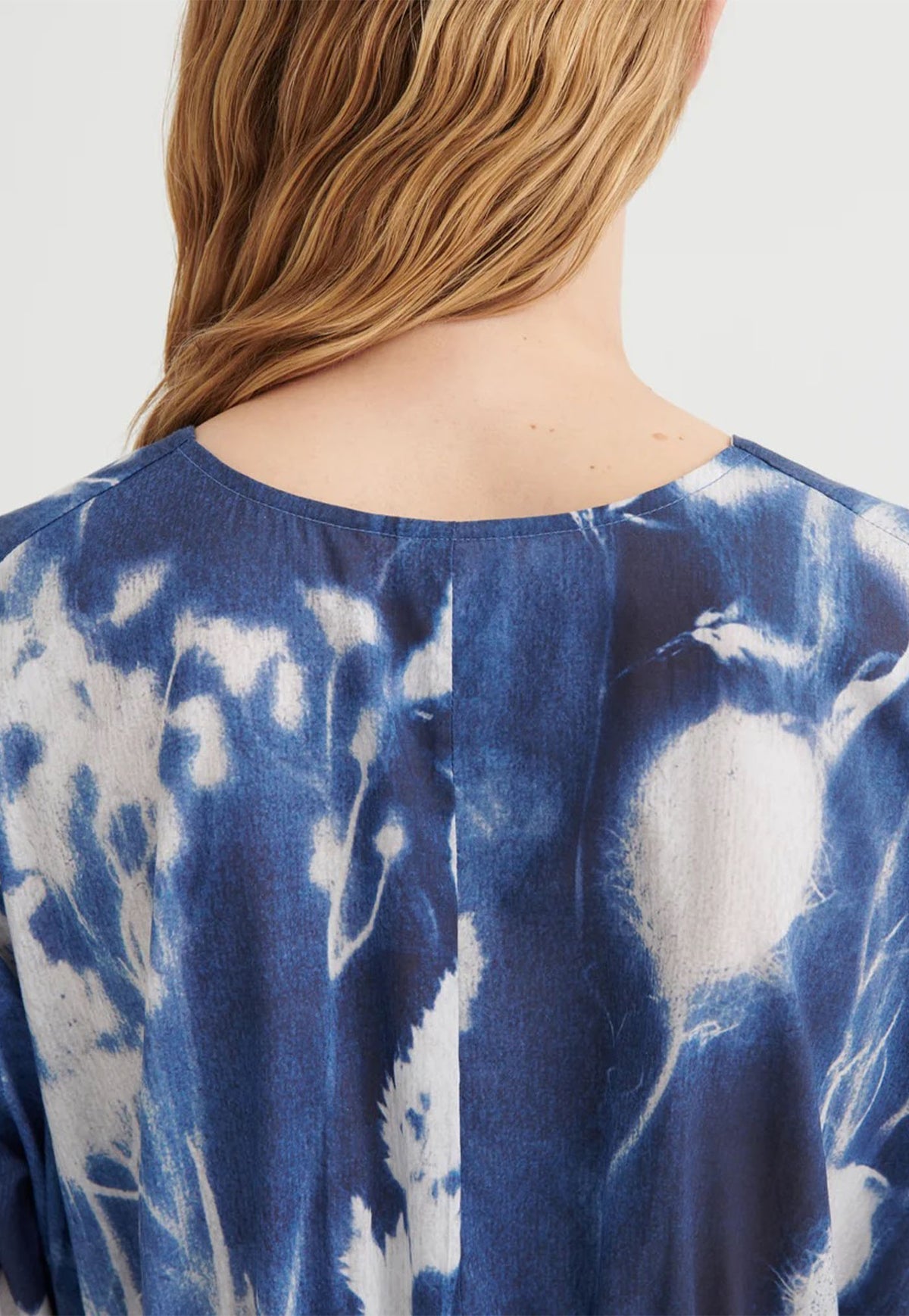 Nigella Dress - Cyanotype Floral