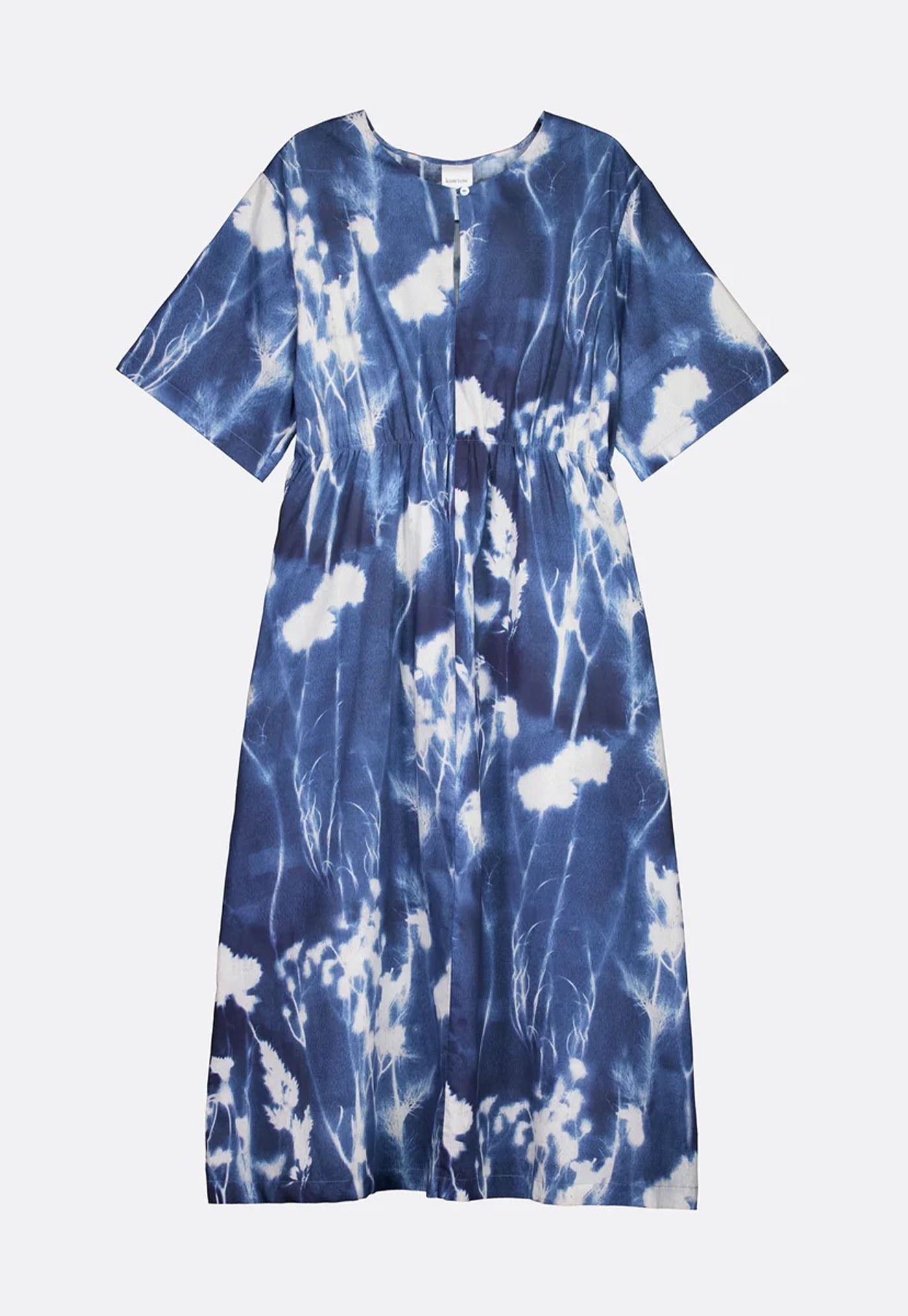 Nigella Dress - Cyanotype Floral
