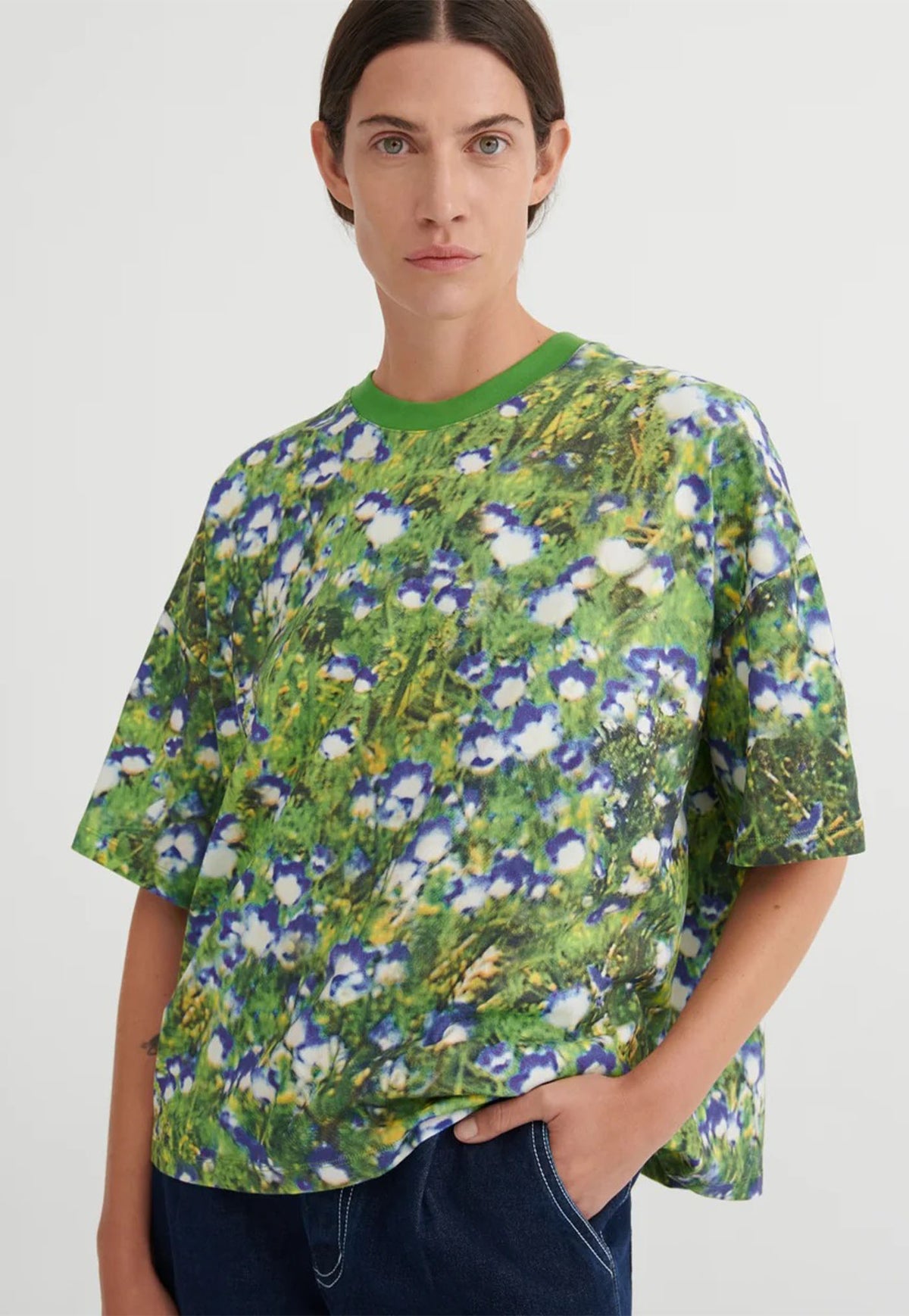 Oversized Boxy Tee - Bluebell