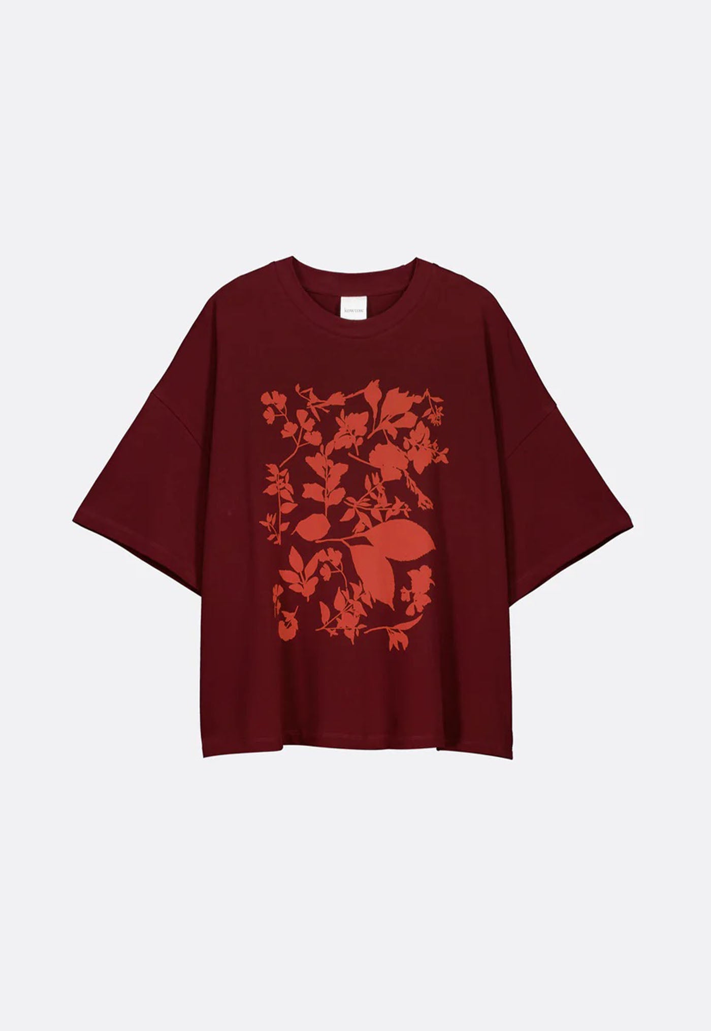 Stencil Tee - Maroon