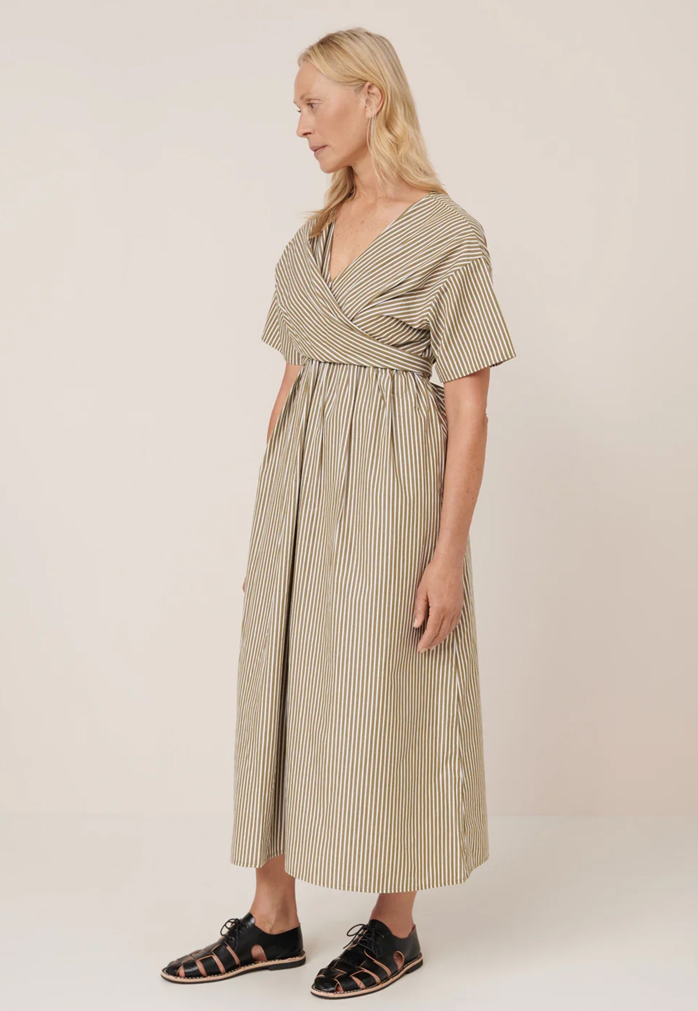 Composer Dress - Treetop Stripe