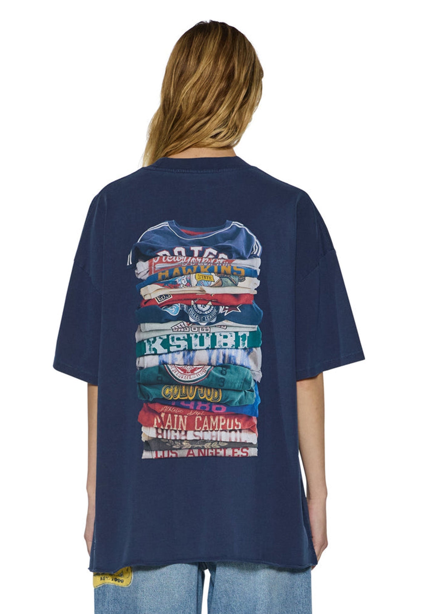 Stacks Boyfriend SS Tee - Ink Blue