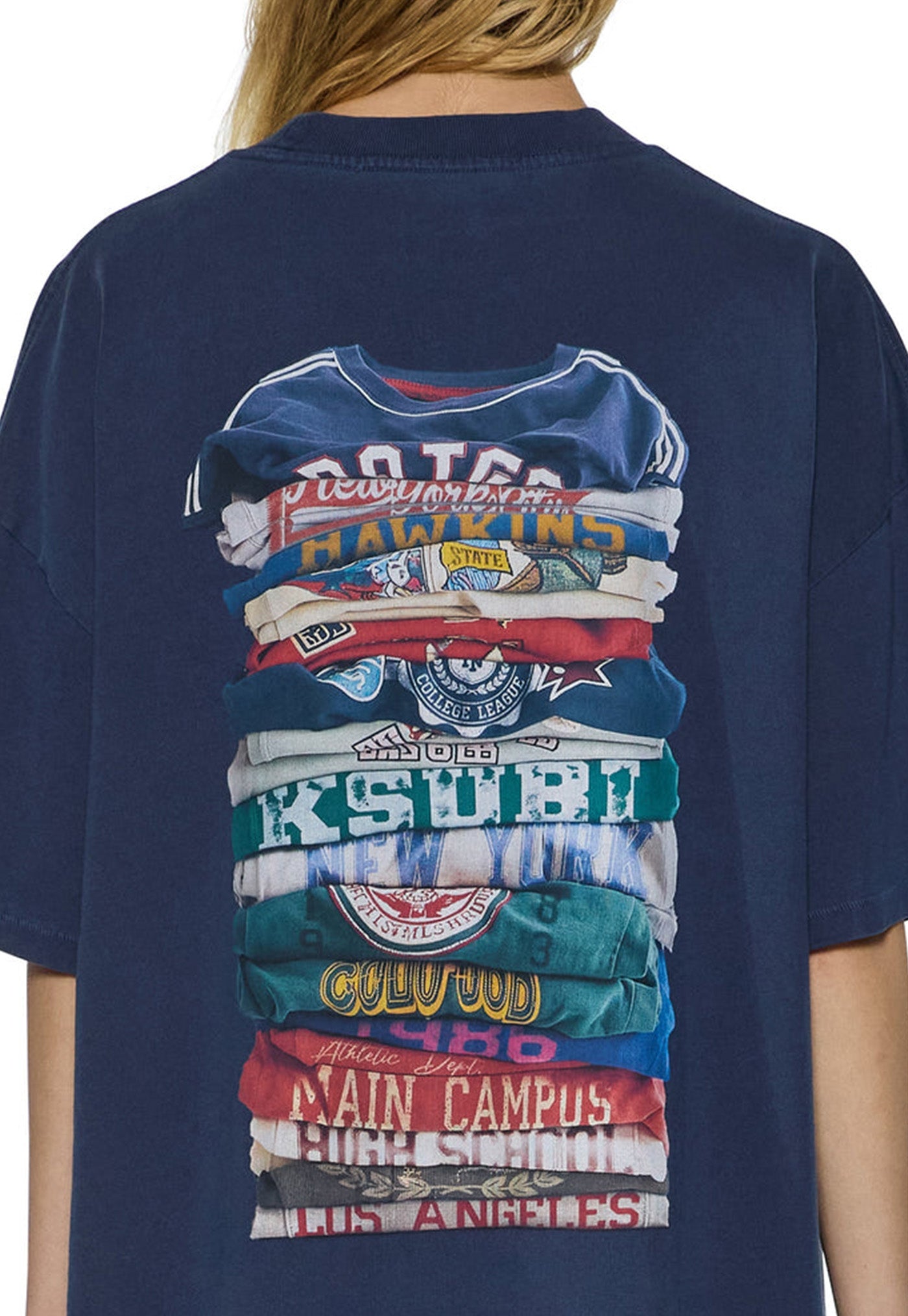 Stacks Boyfriend SS Tee - Ink Blue