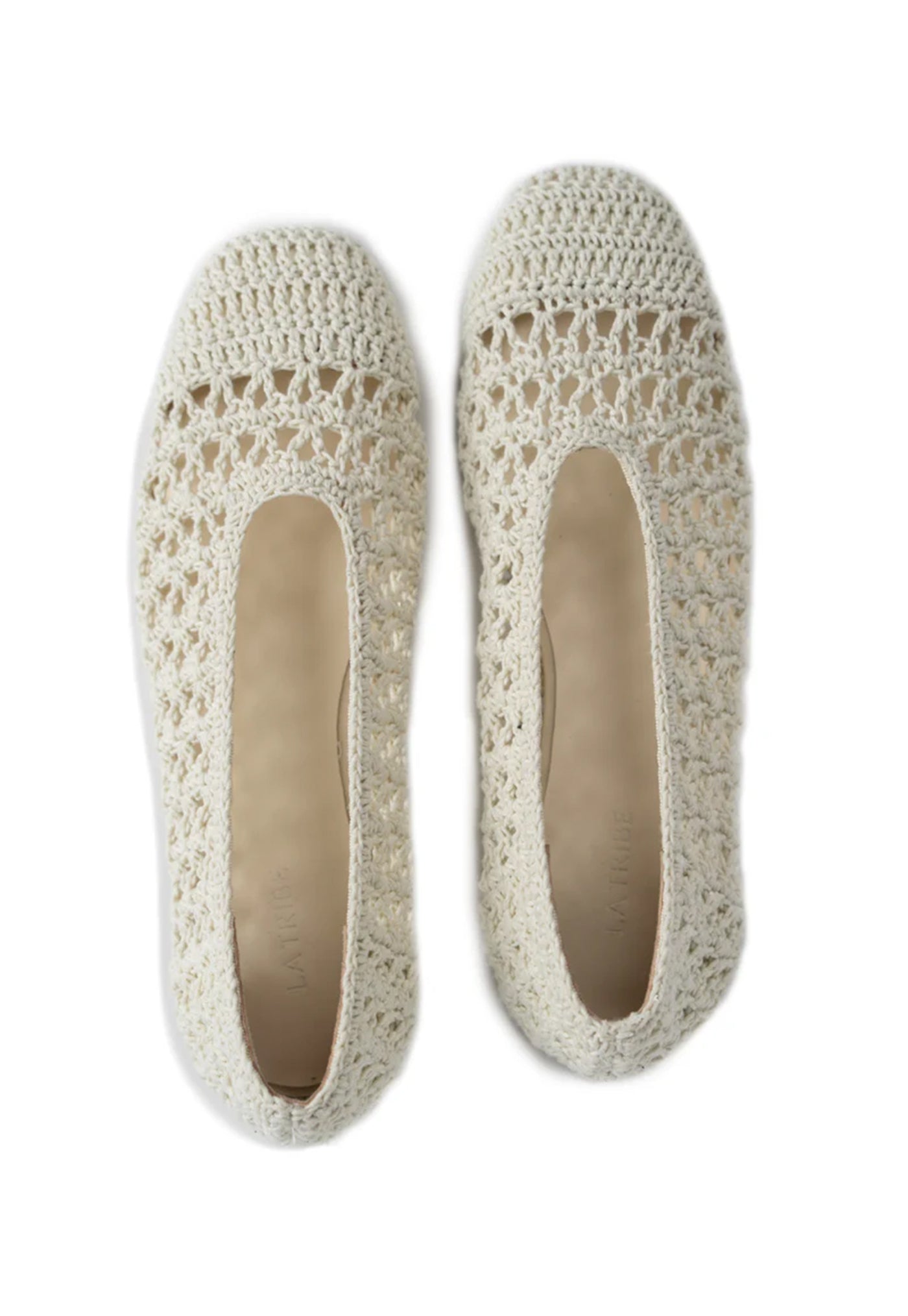 Crochet Ballet Flat - Cream