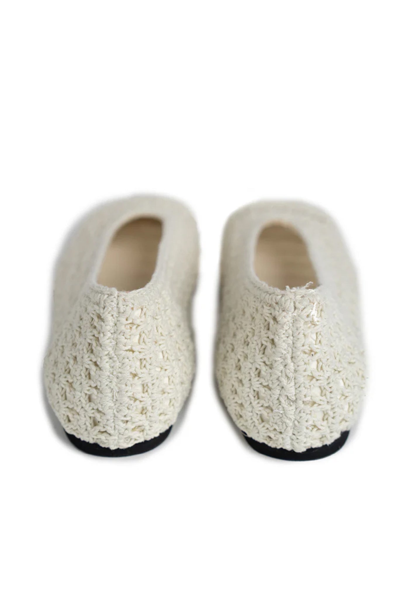 Crochet Ballet Flat - Cream