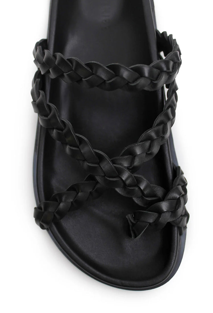 Braided Sandal - Black