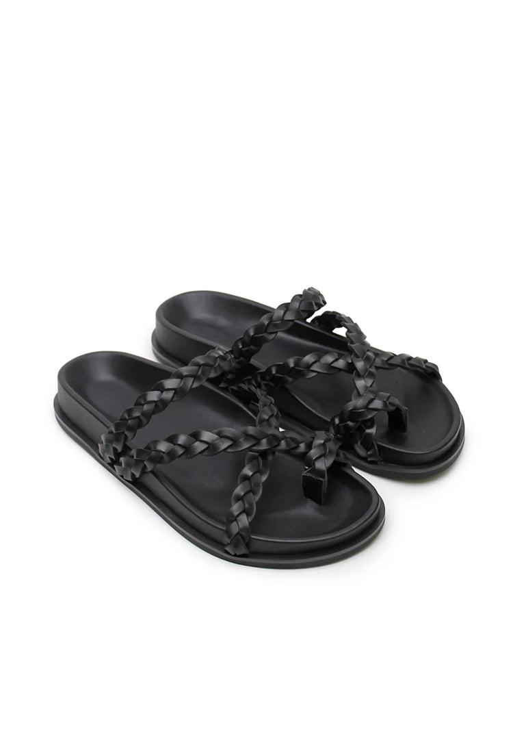 Braided Sandal - Black
