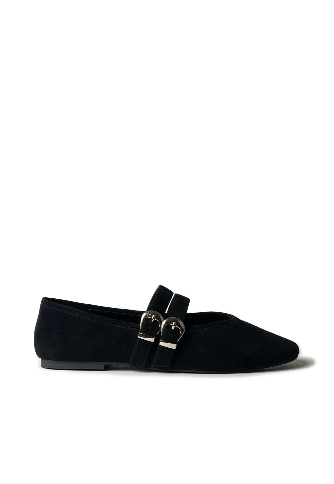 Double Buckle Ballet - Black
