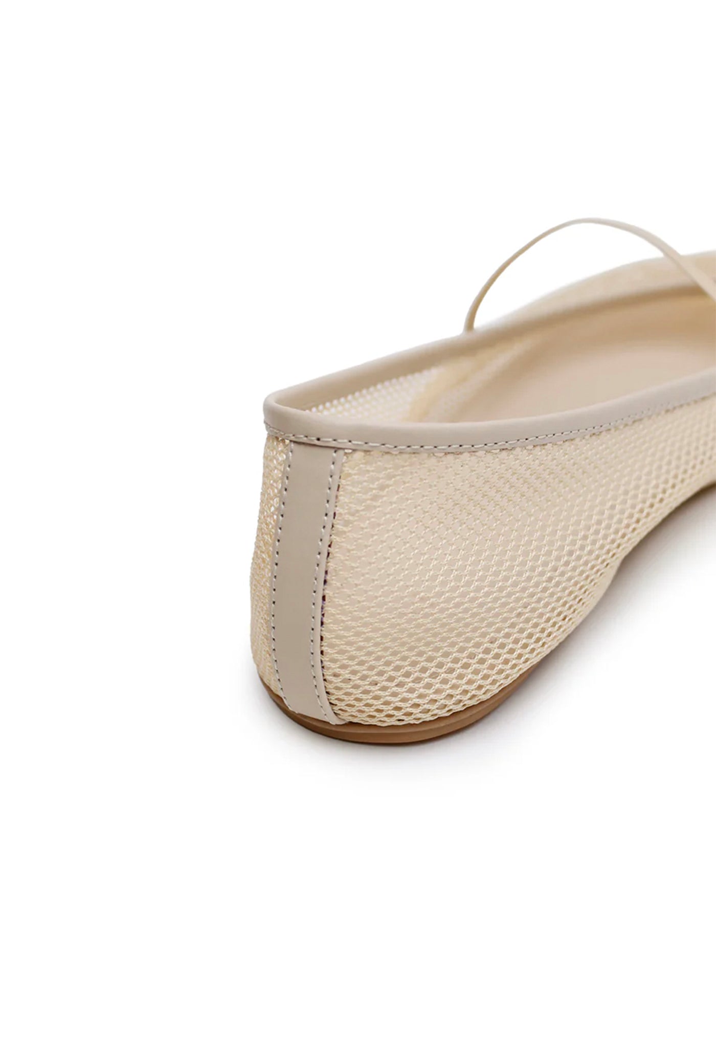 Net Ballet Flat - Cream