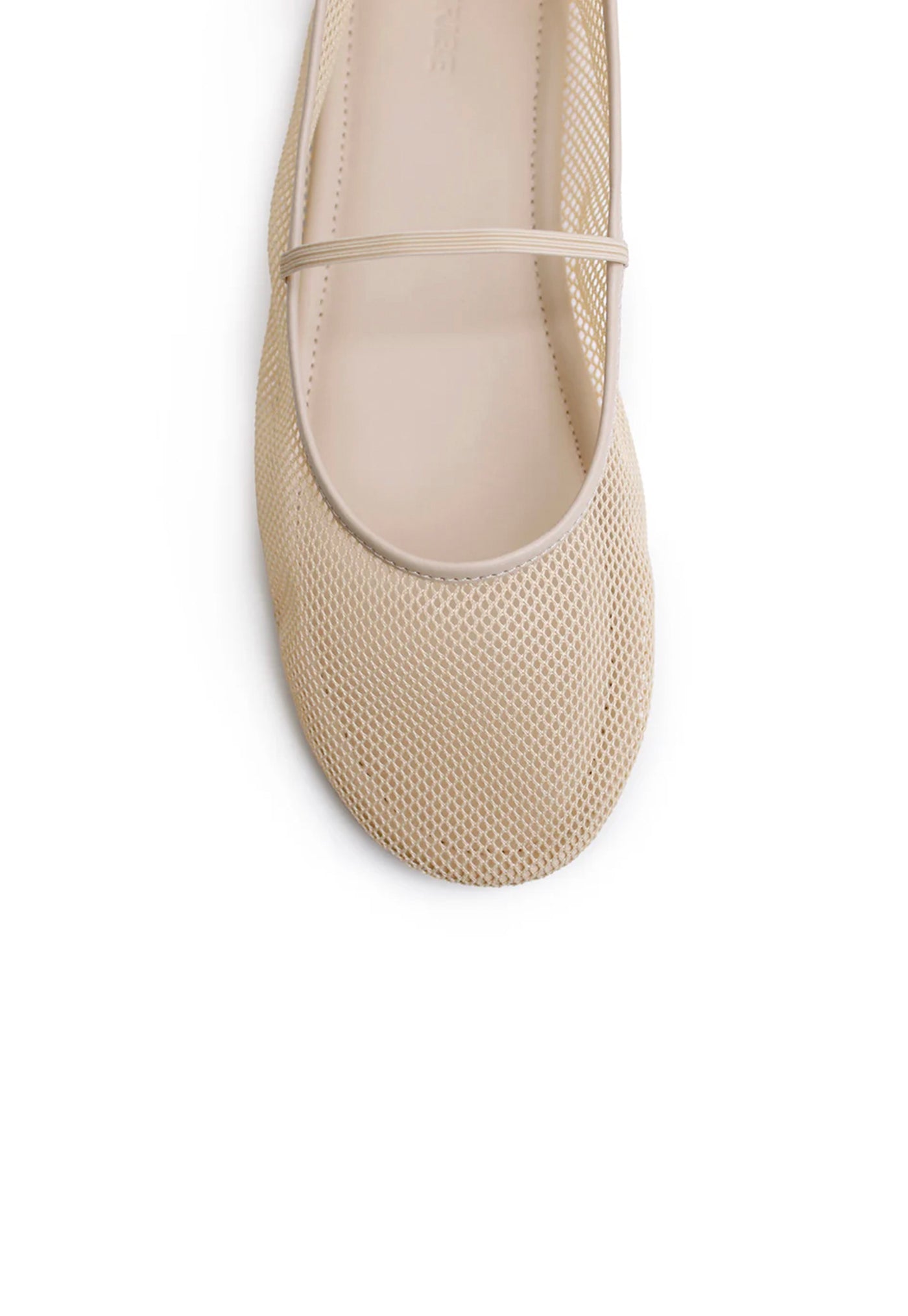 Net Ballet Flat - Cream