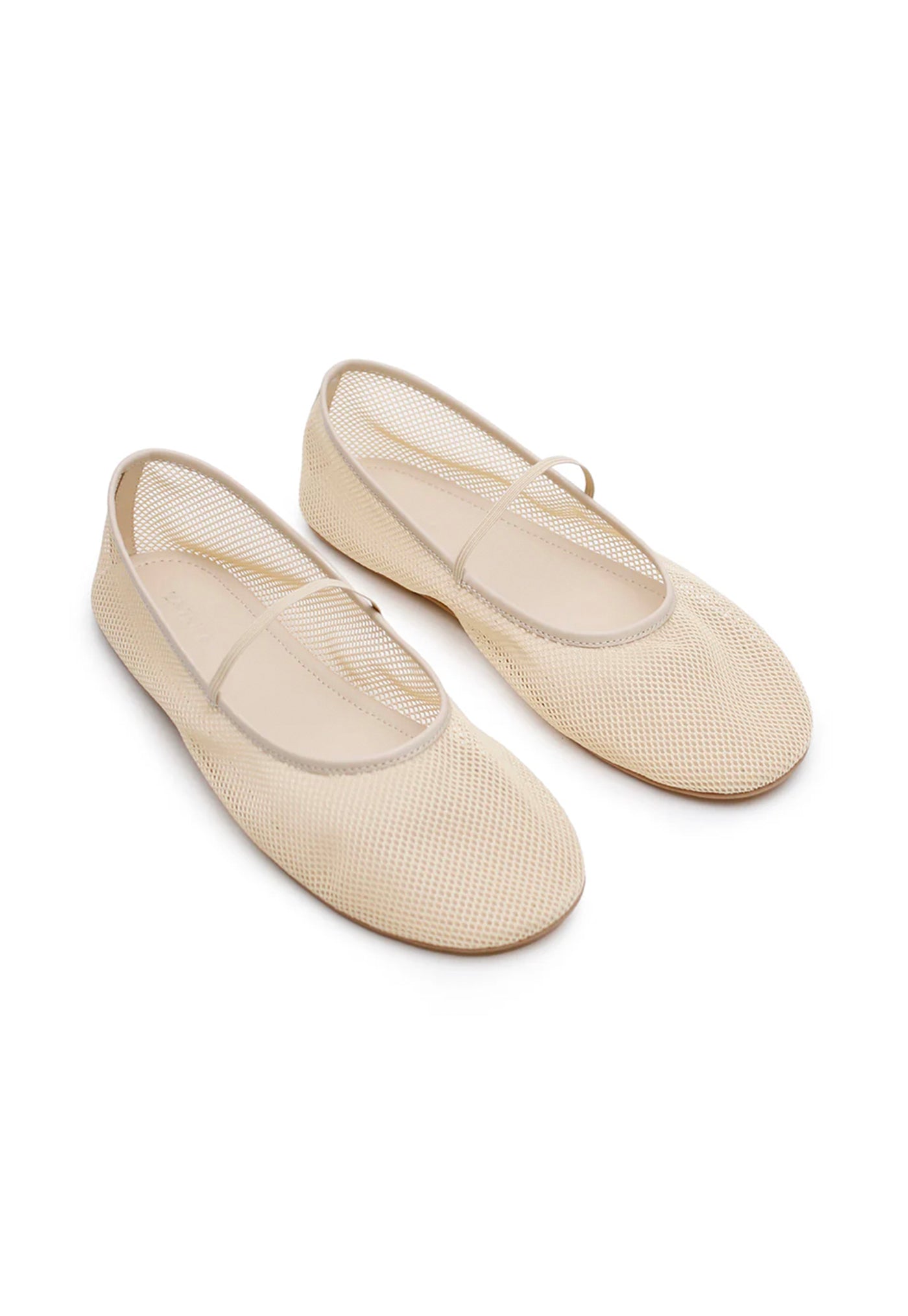 Net Ballet Flat - Cream