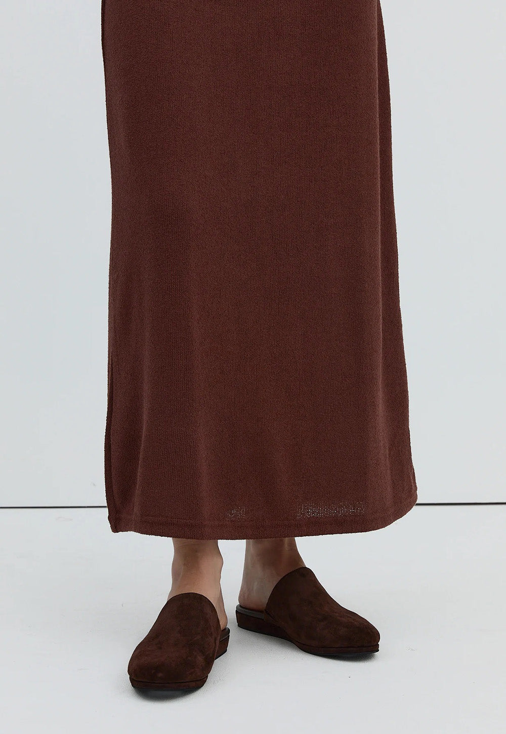 Plain Slip On - Chocolate Suede