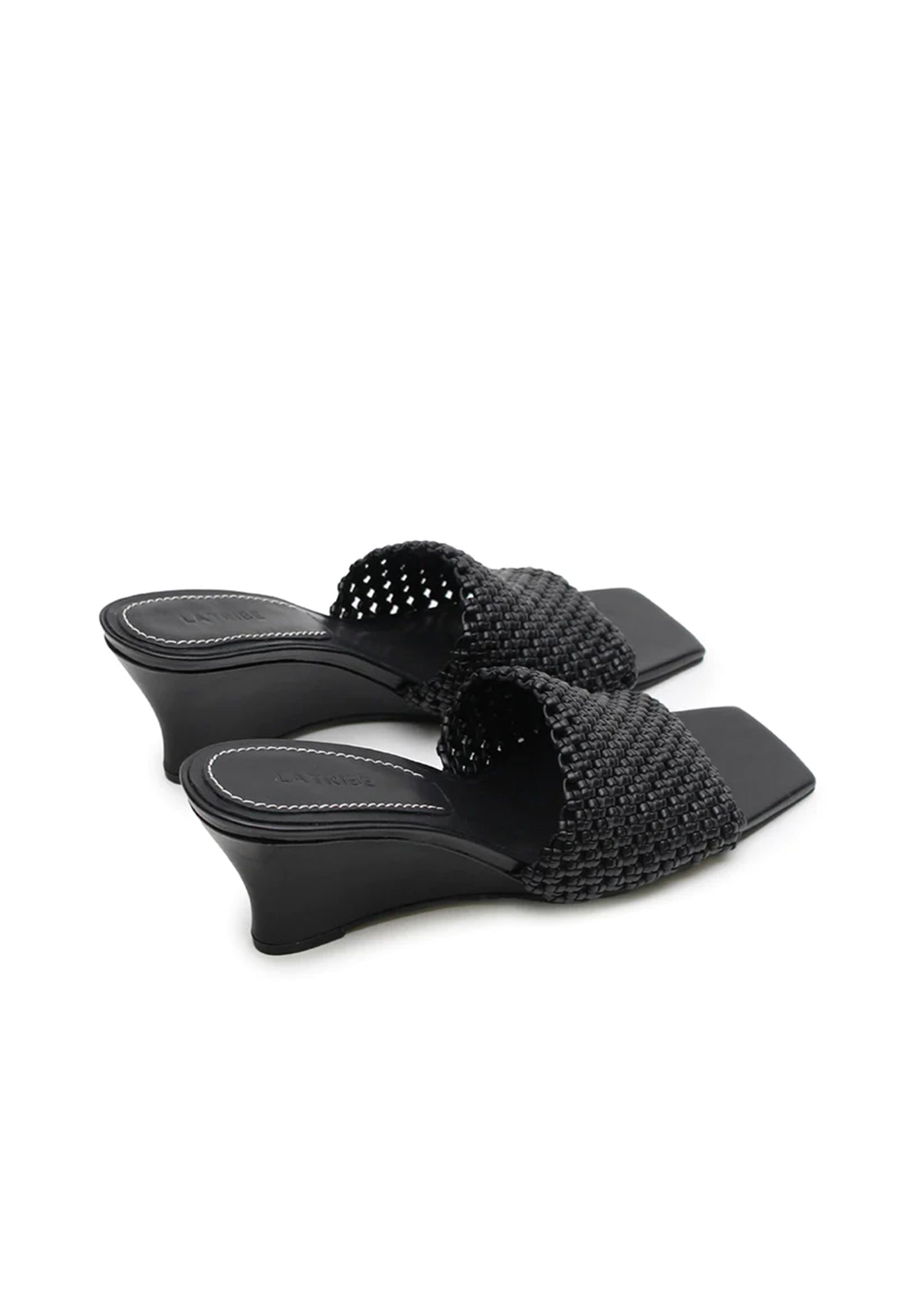 Braided Wedge Heel - Black sold by Angel Divine