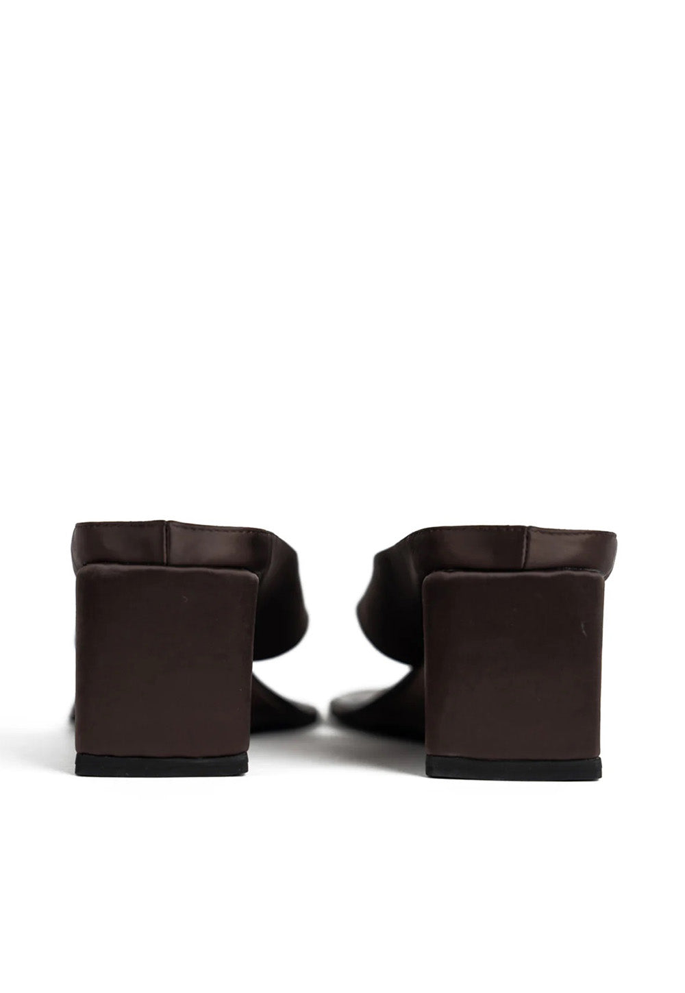 Wedge Thong - Brown Satin