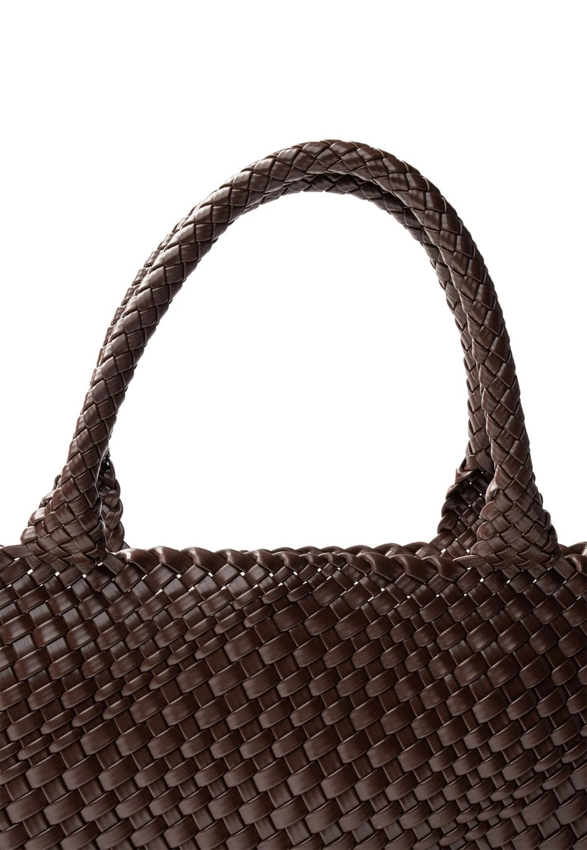 Woven Tote Bag - Brown
