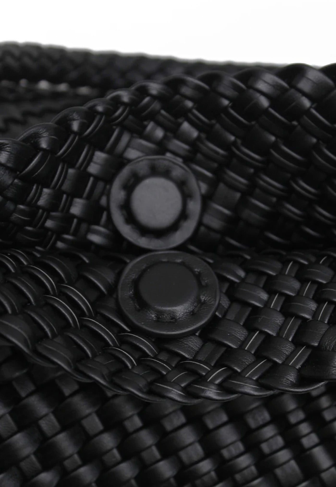 Woven Tote Bag - Black