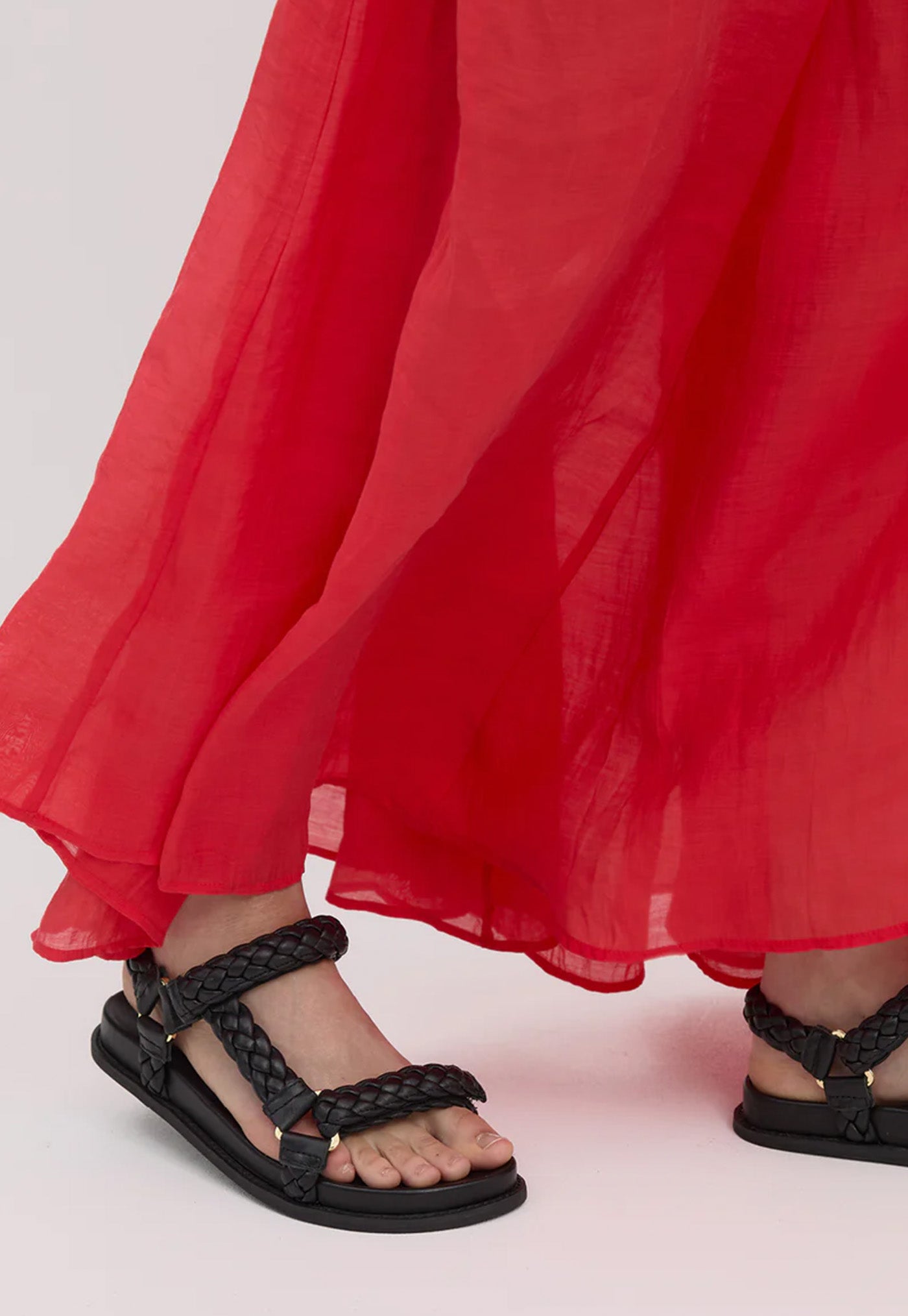Elke Braided Sandal - Black