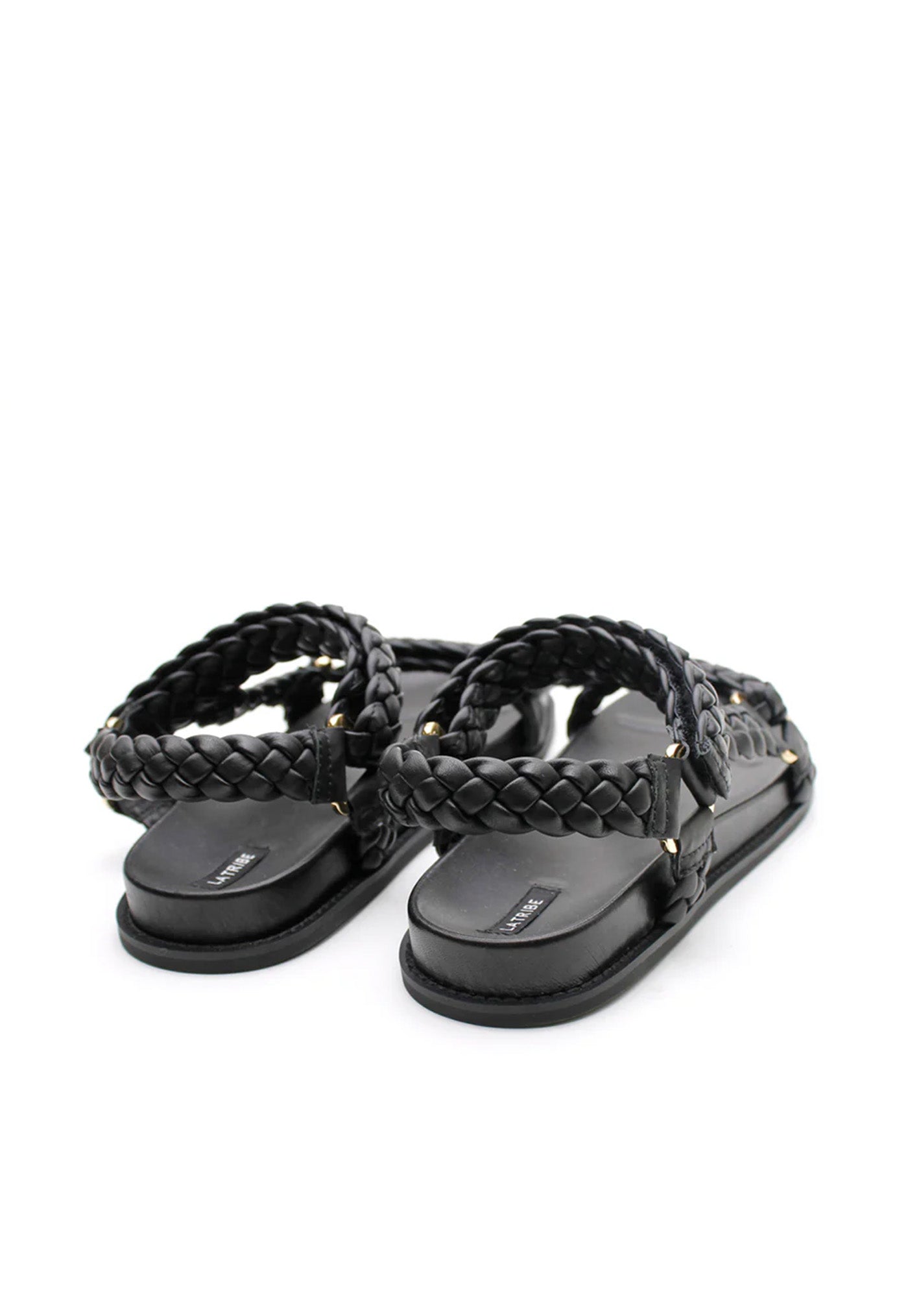 Elke Braided Sandal - Black