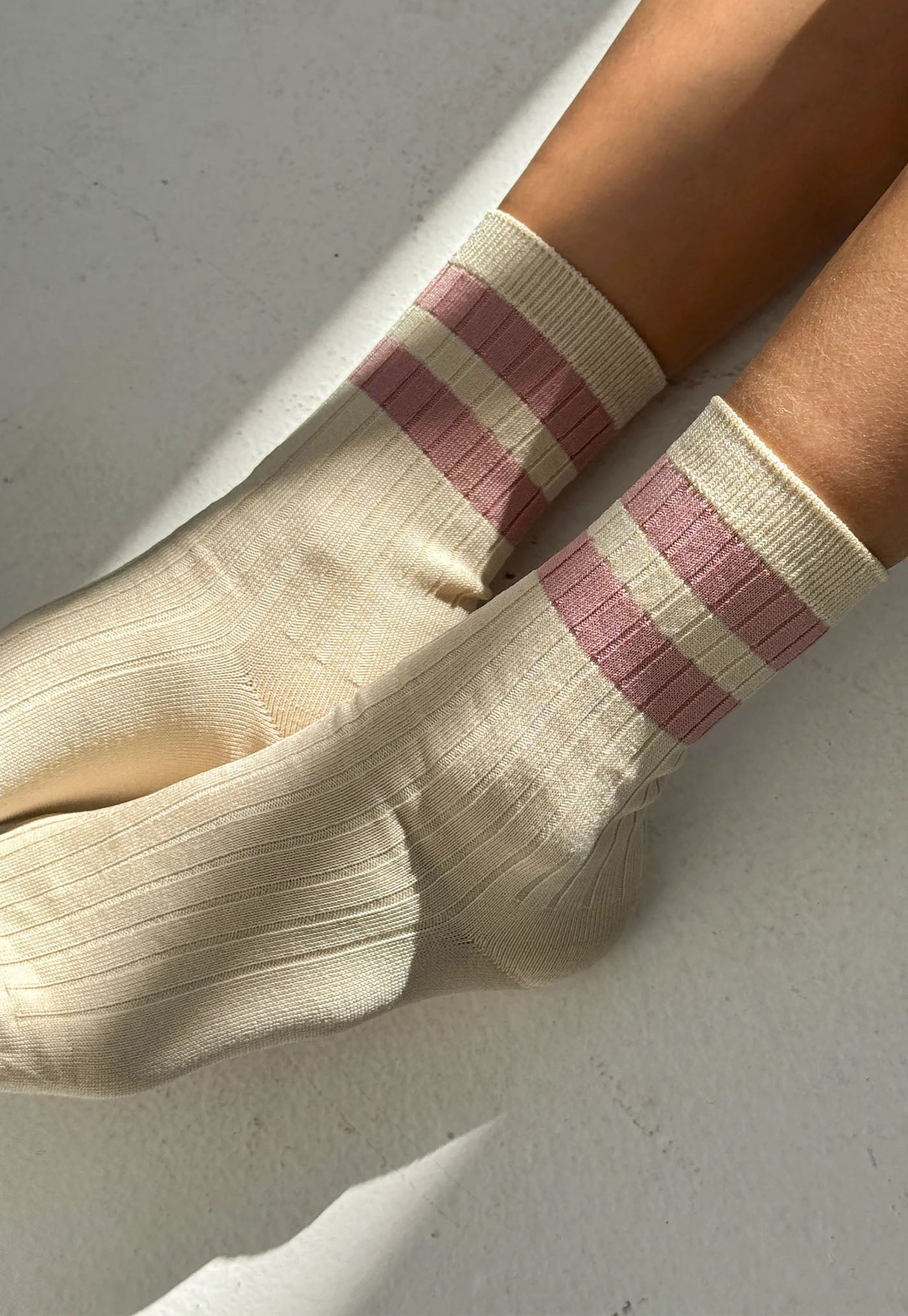 Her Varsity Socks - Rose