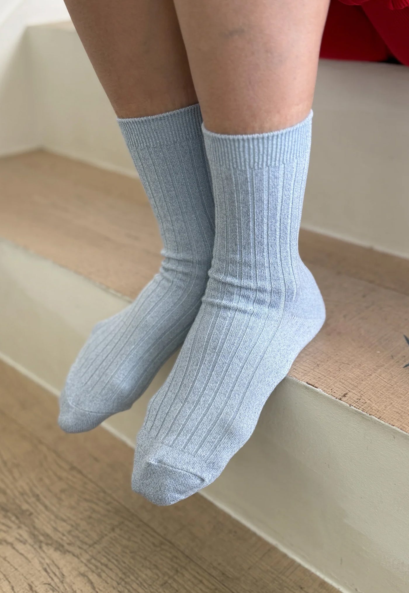 Her Socks - Lurex Morning Mist