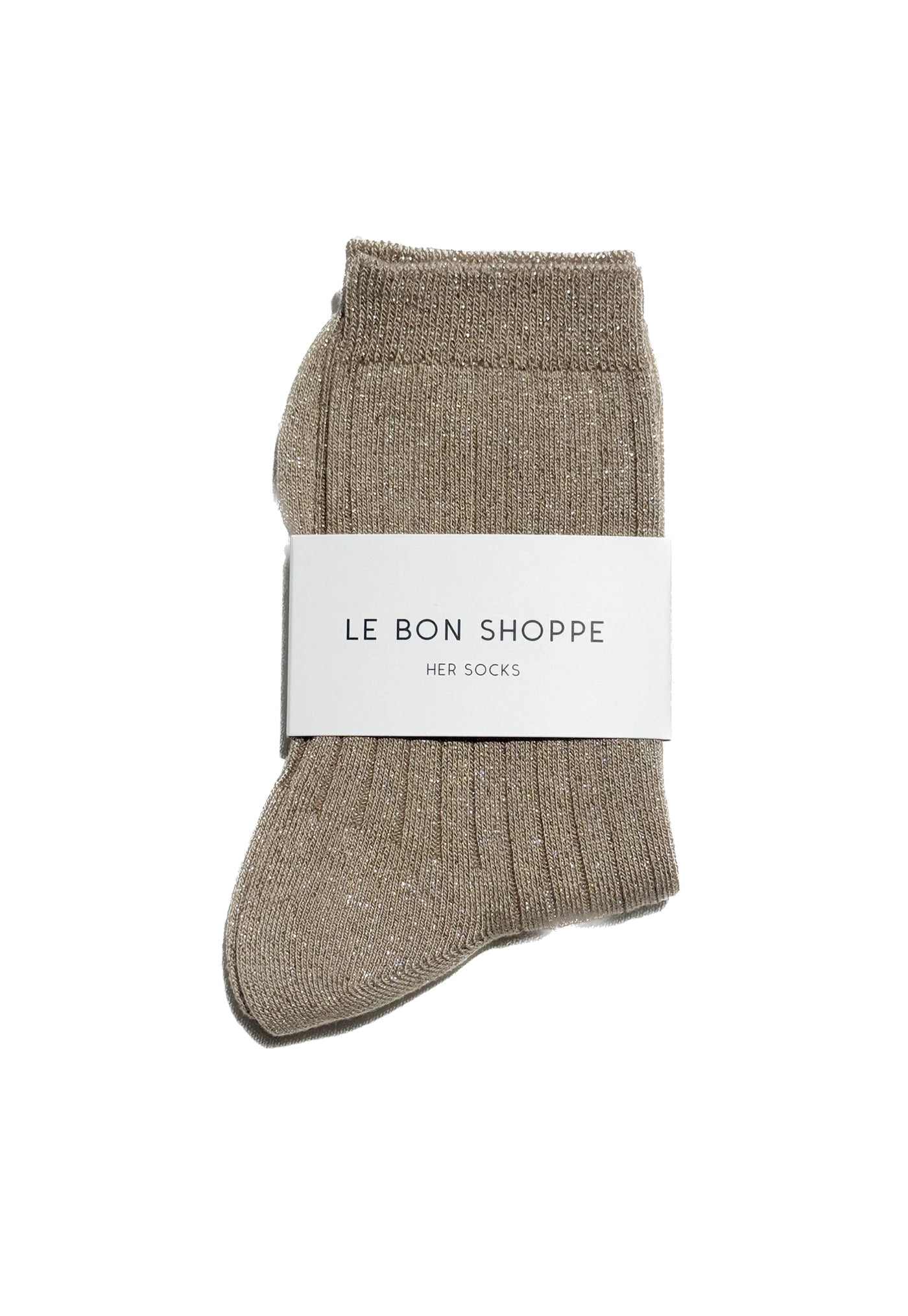 Her Socks - Lurex Ash Glitter