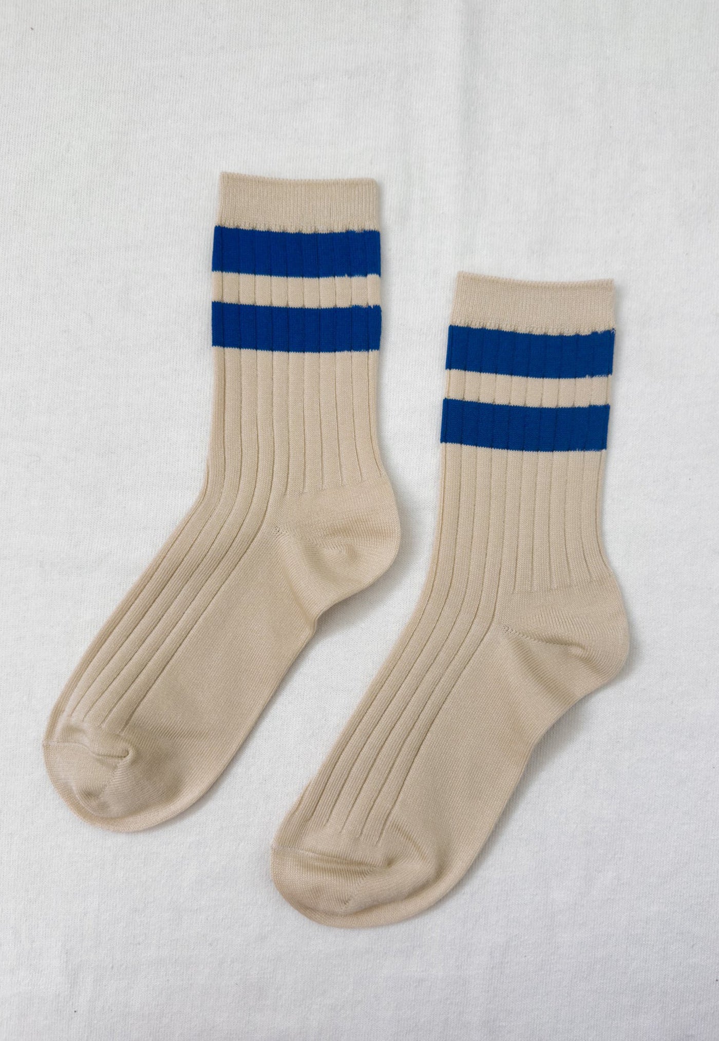 Her Varsity Socks - Azure