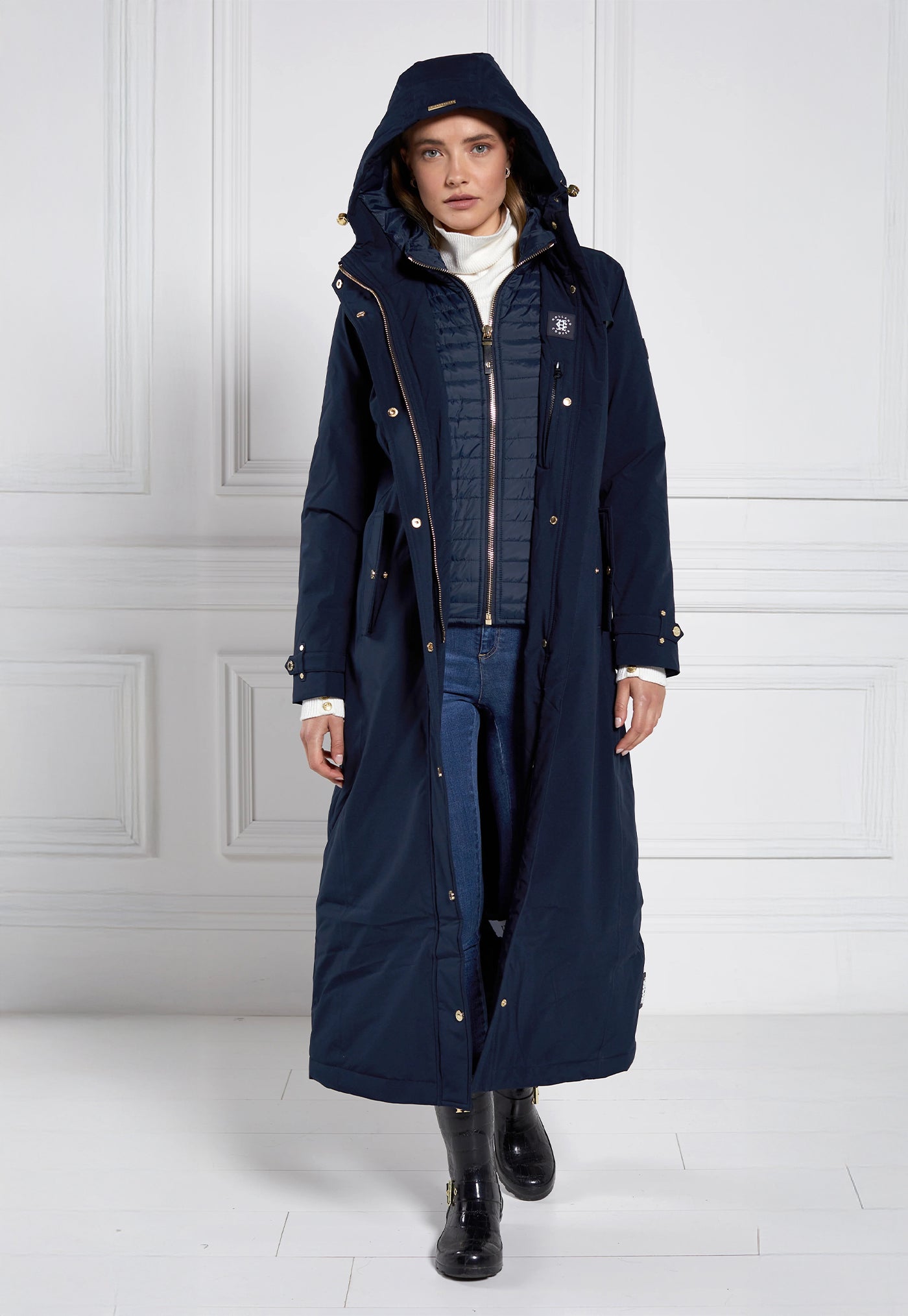 Longline Training Coat - Ink Navy