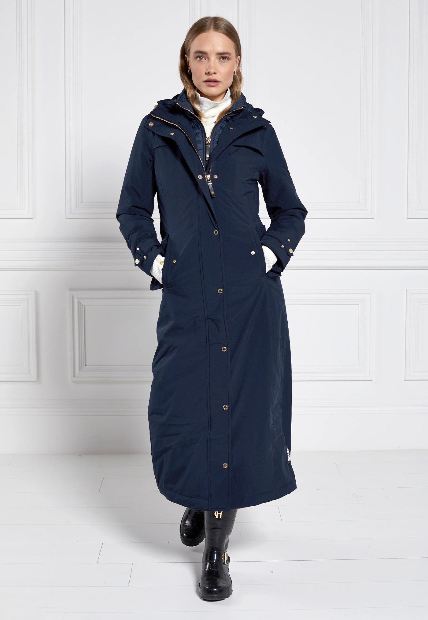 Longline Training Coat - Ink Navy