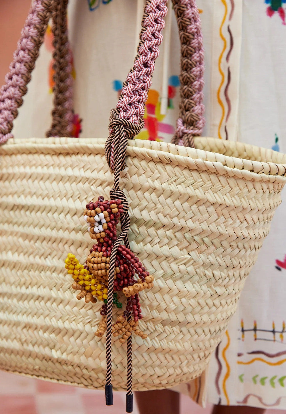 Macrame Maxi Basket - Blonde