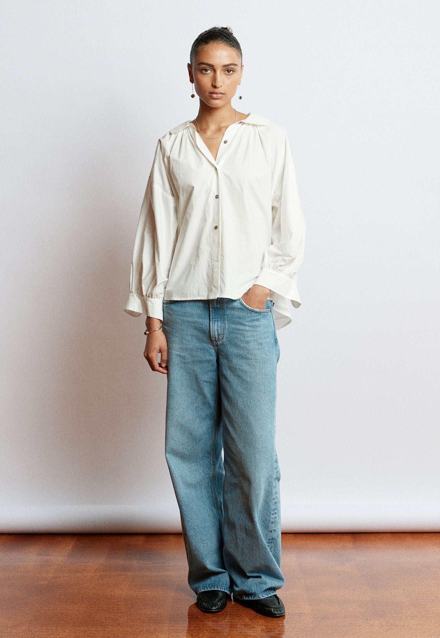 Dune Shirt - Cream Cotton Poplin