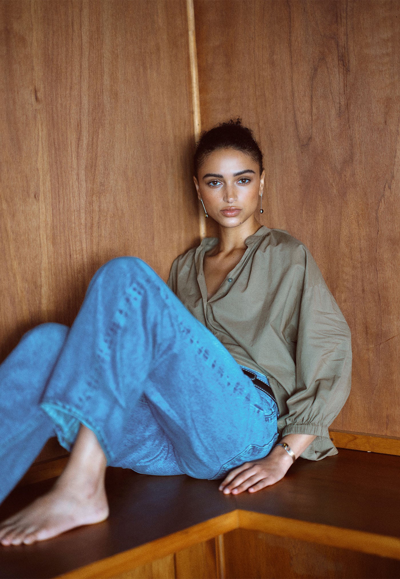 Everyday Blouse - Cotton Voile Kelp
