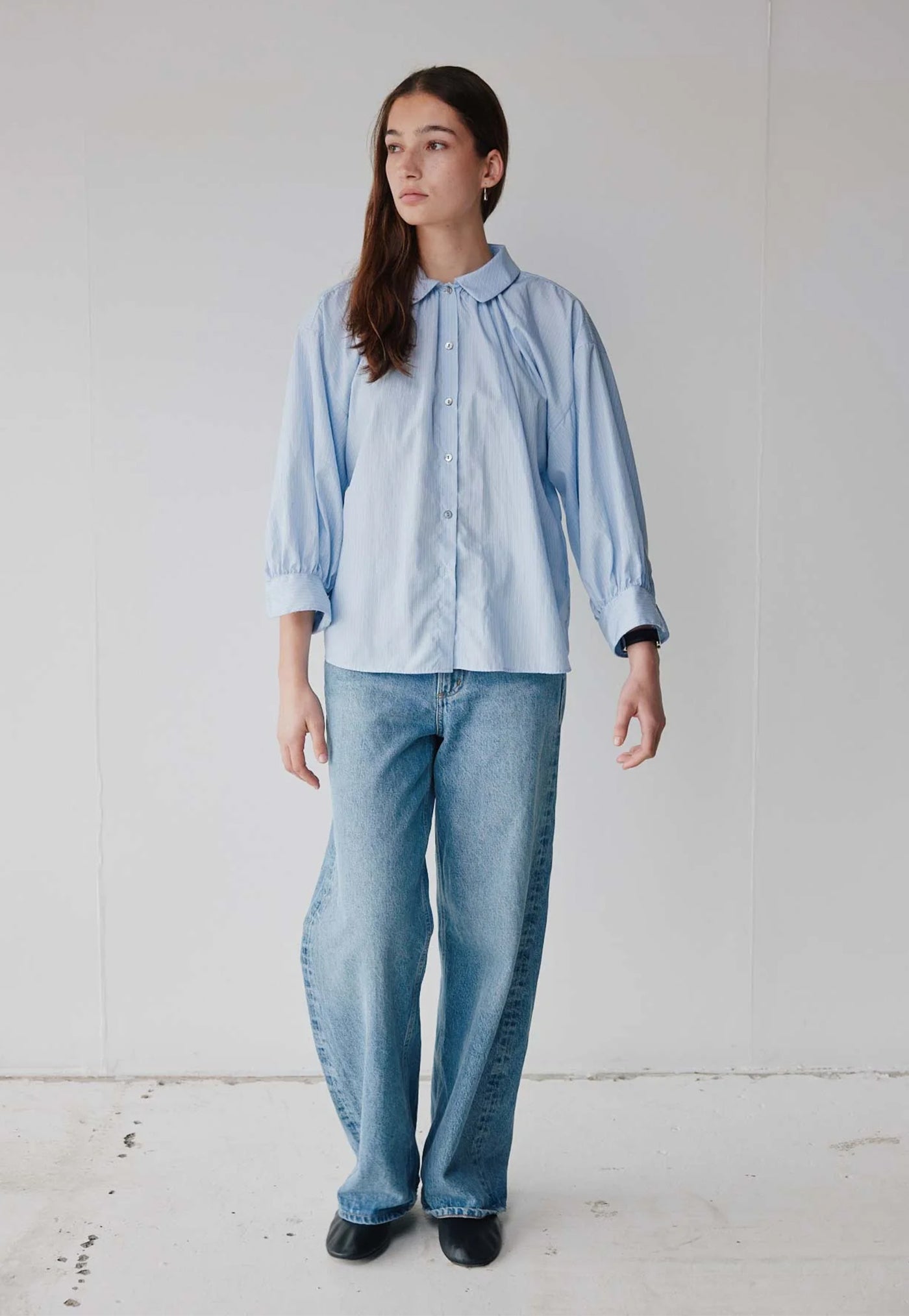 Dune Shirt - Pale Blue Stripe