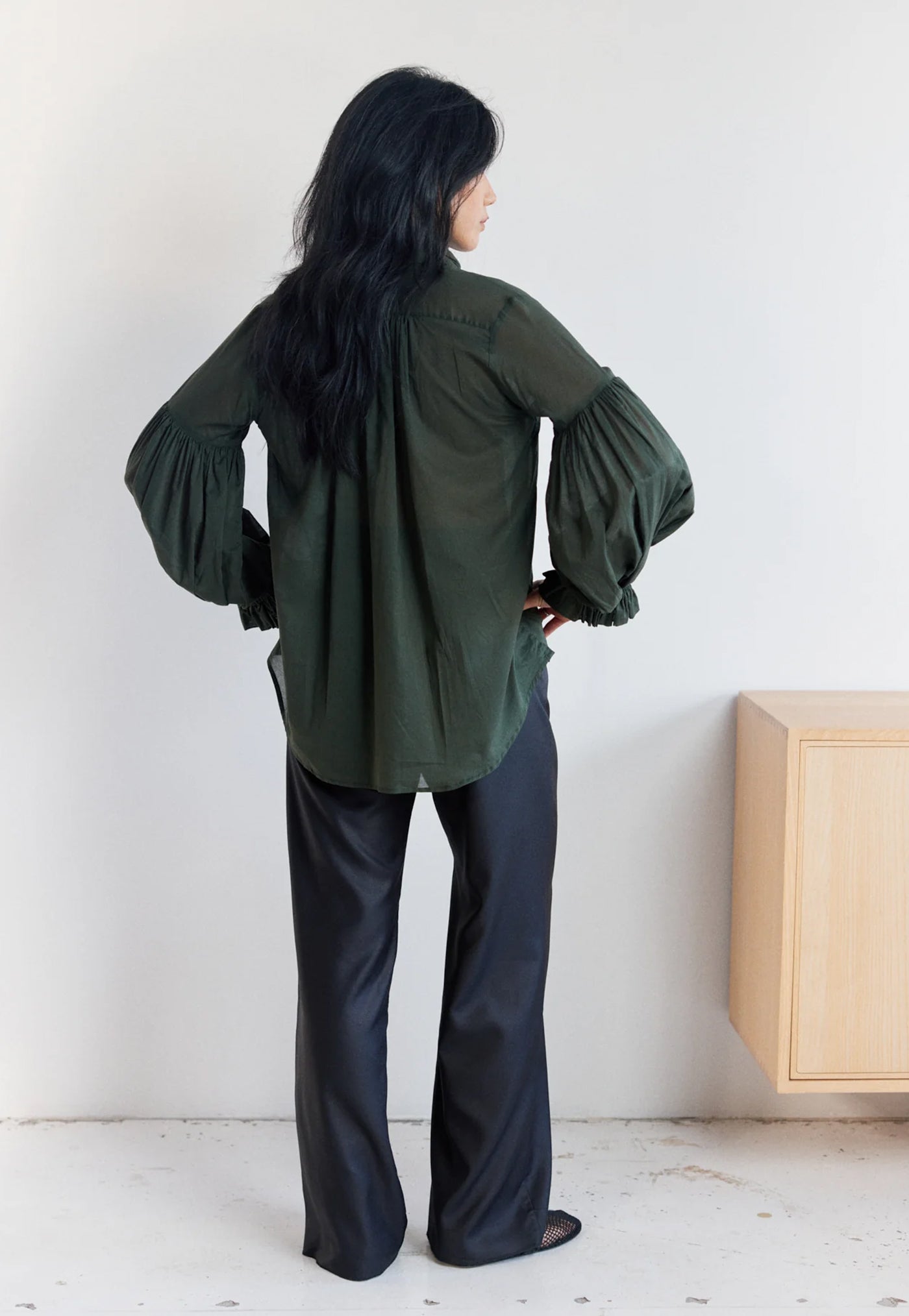 Bow Blouse - Jungle Cotton Voile