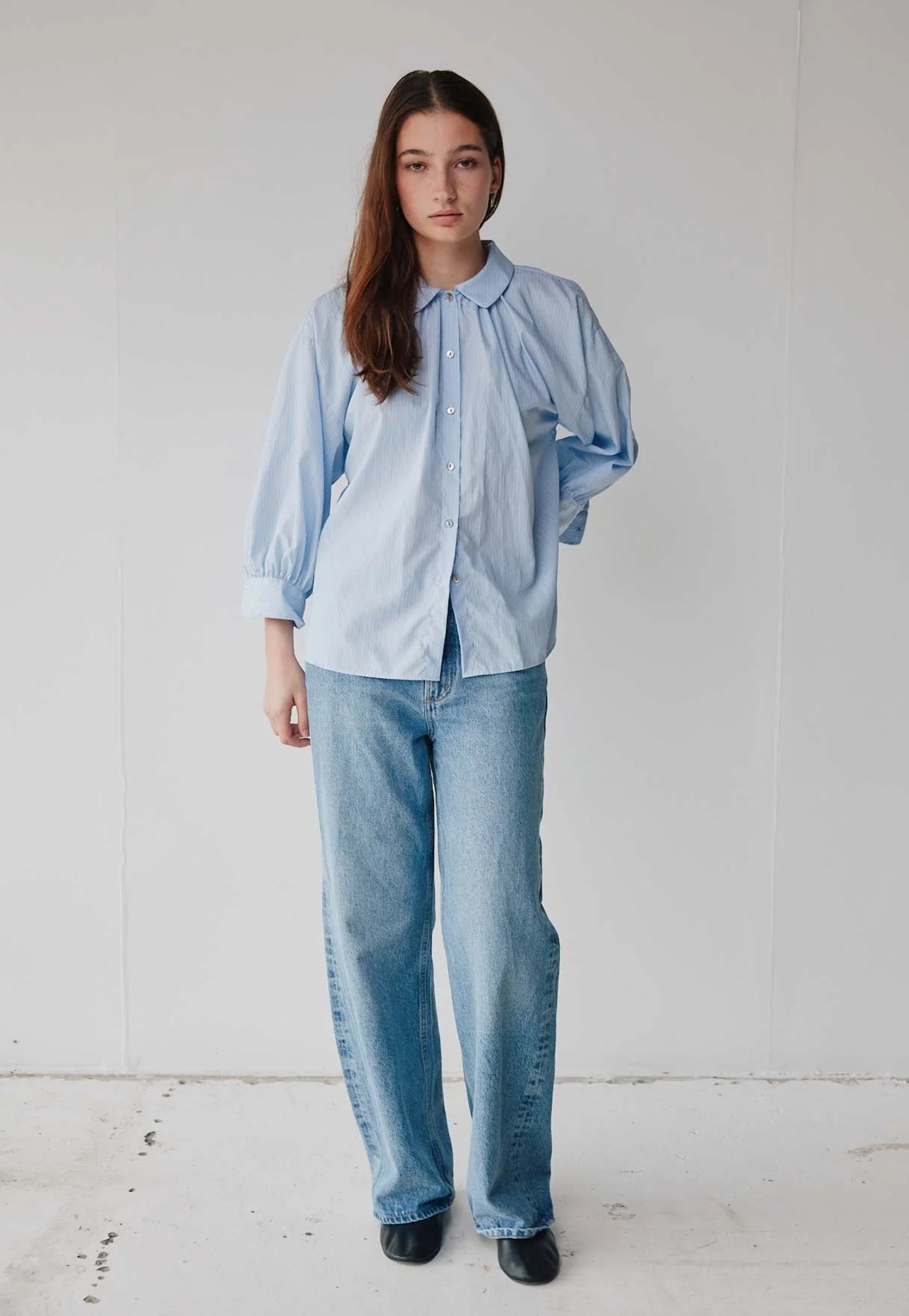 Dune Shirt - Pale Blue Stripe