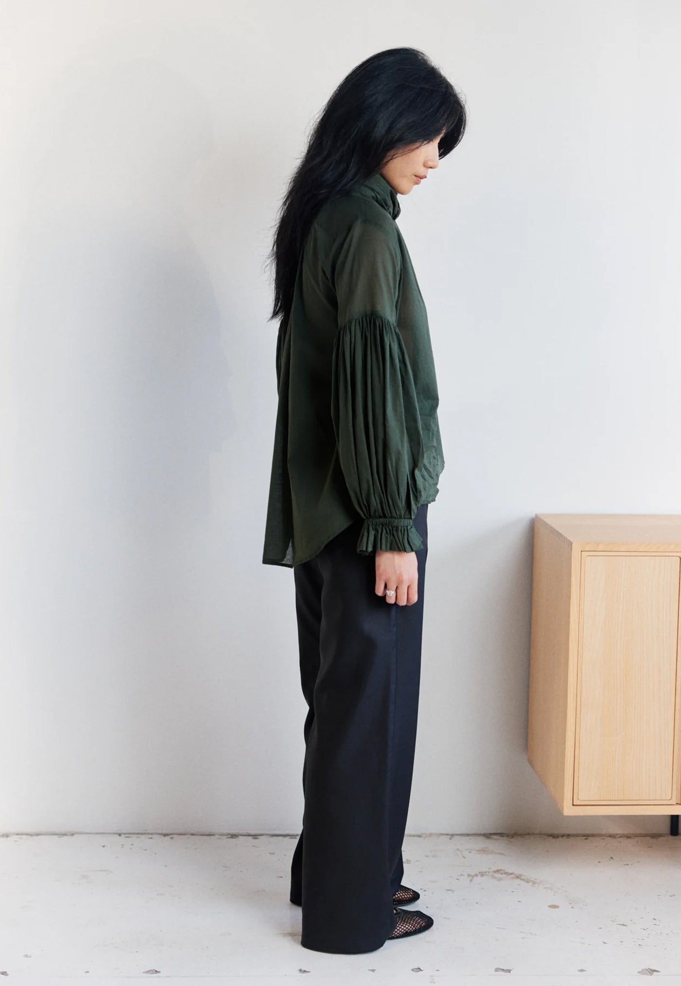 Bow Blouse - Jungle Cotton Voile