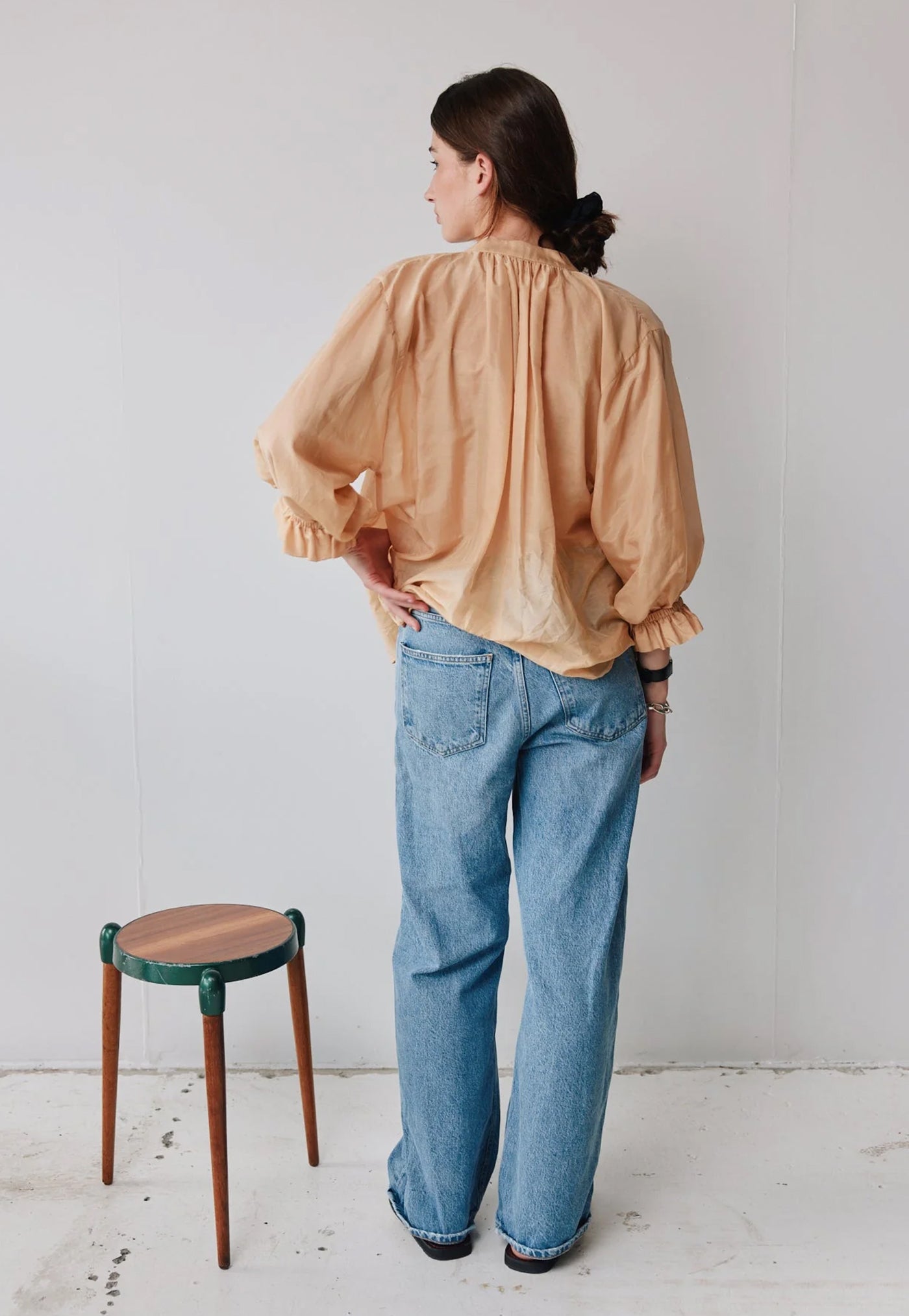 Jane Blouse - Camel Liberty Silk Cotton