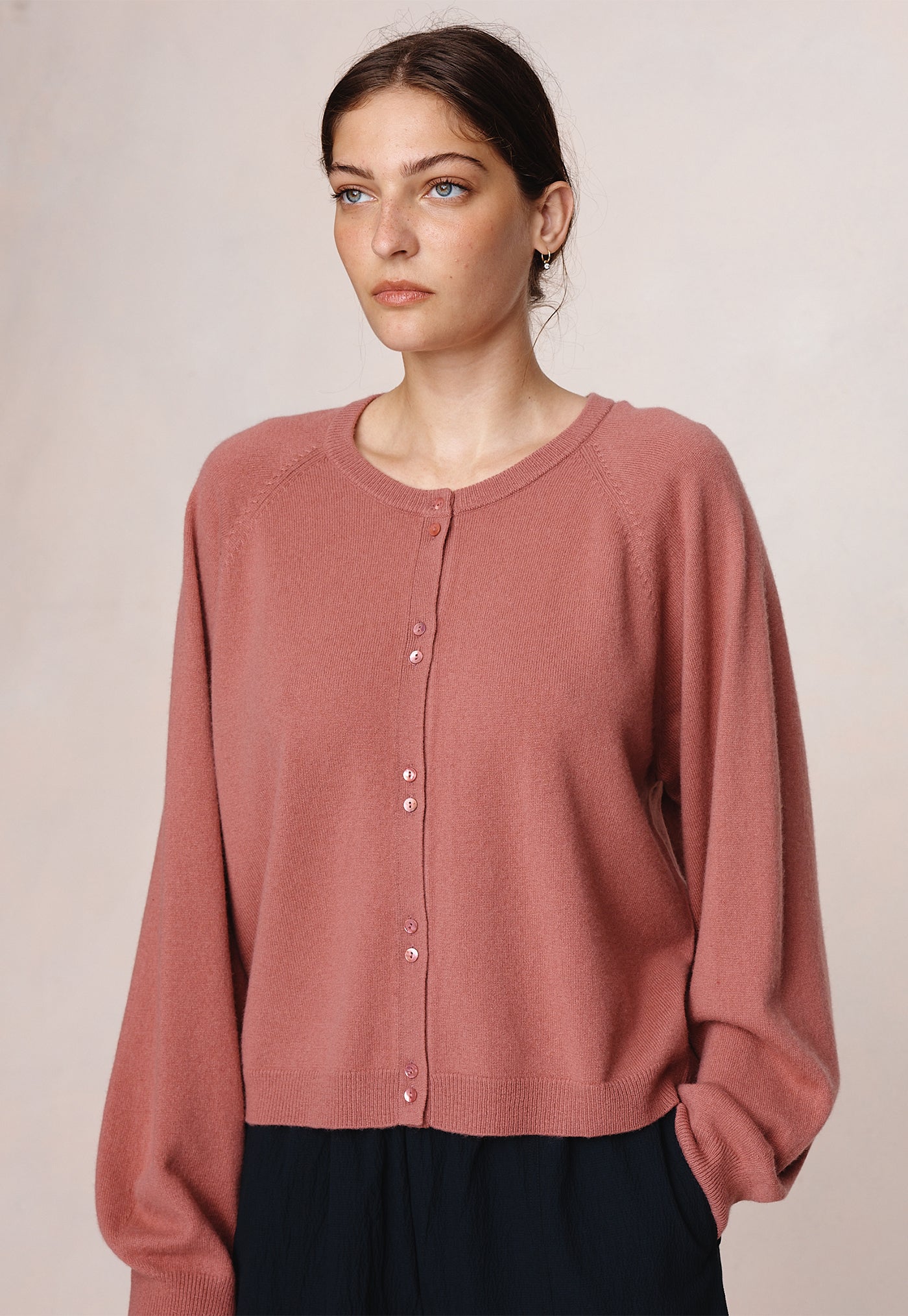 Babette Cardigan - Rosewood