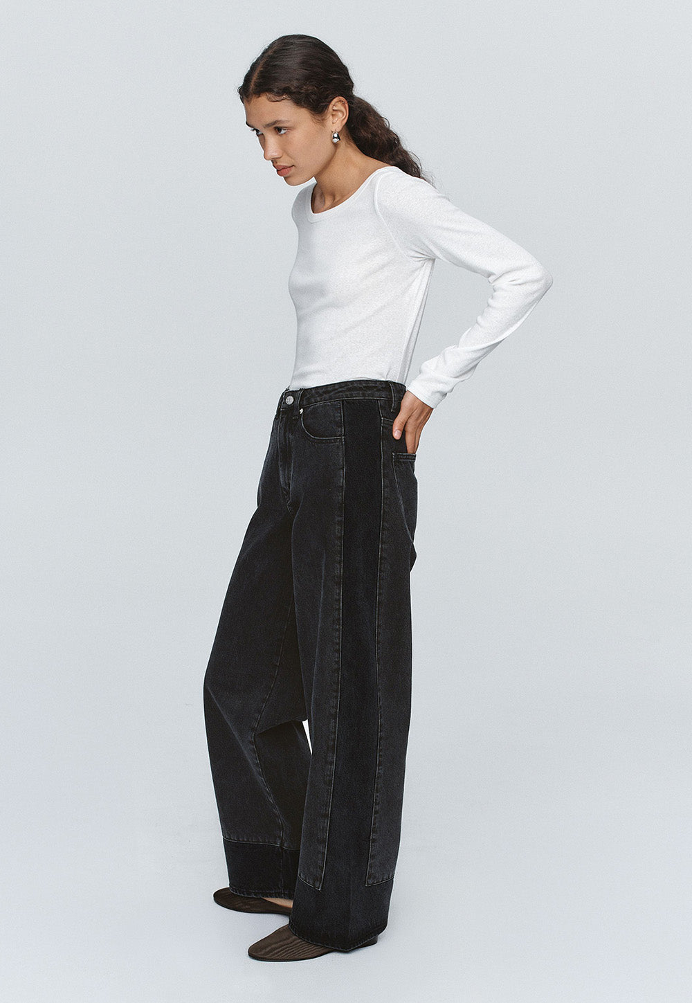 Border Jean - Washed Black