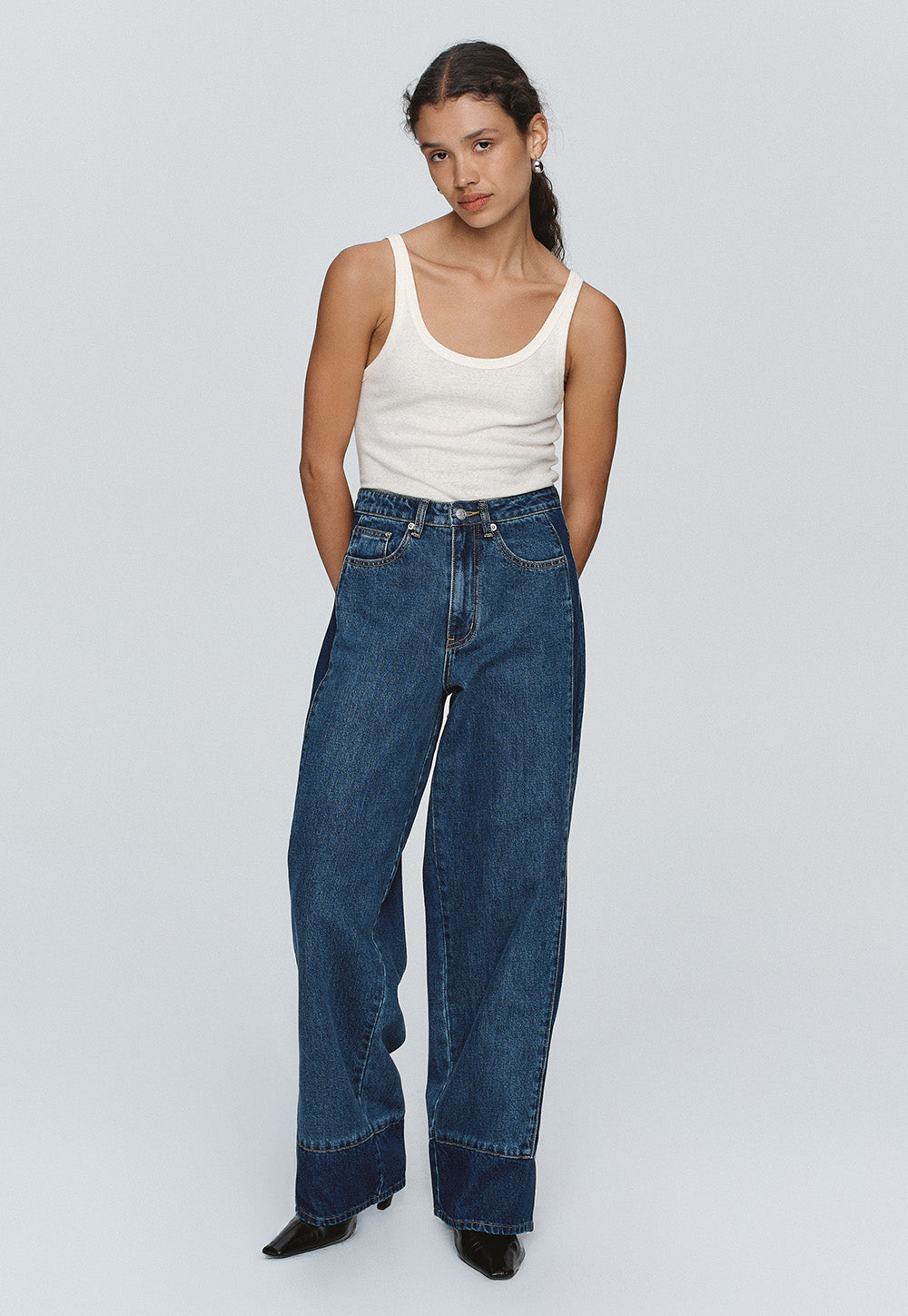 Border Jean - Washed Indigo